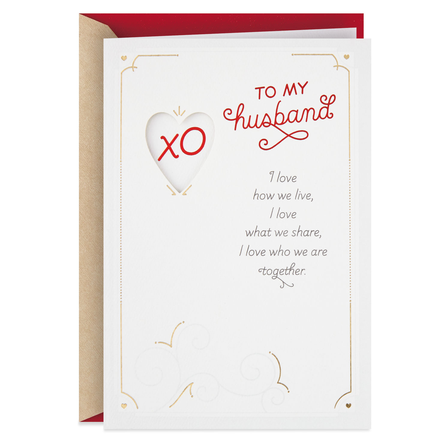 i love us together valentine's day card for husband