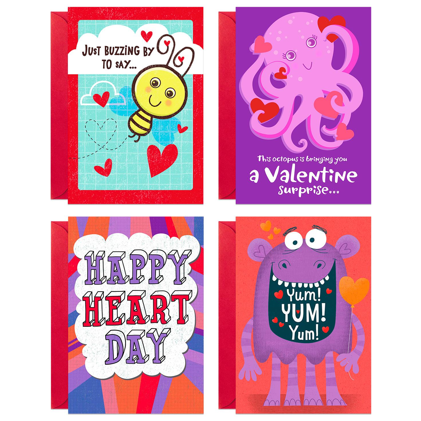 Awesome 100 Valentine Card Packs