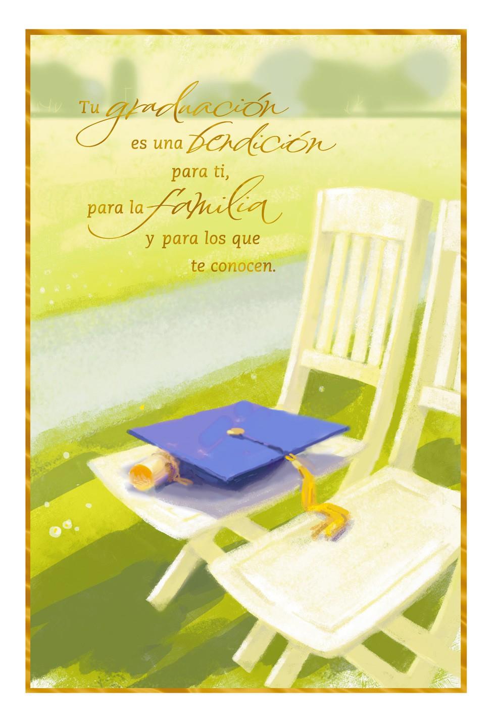 congratulations and blessings spanish language graduation card