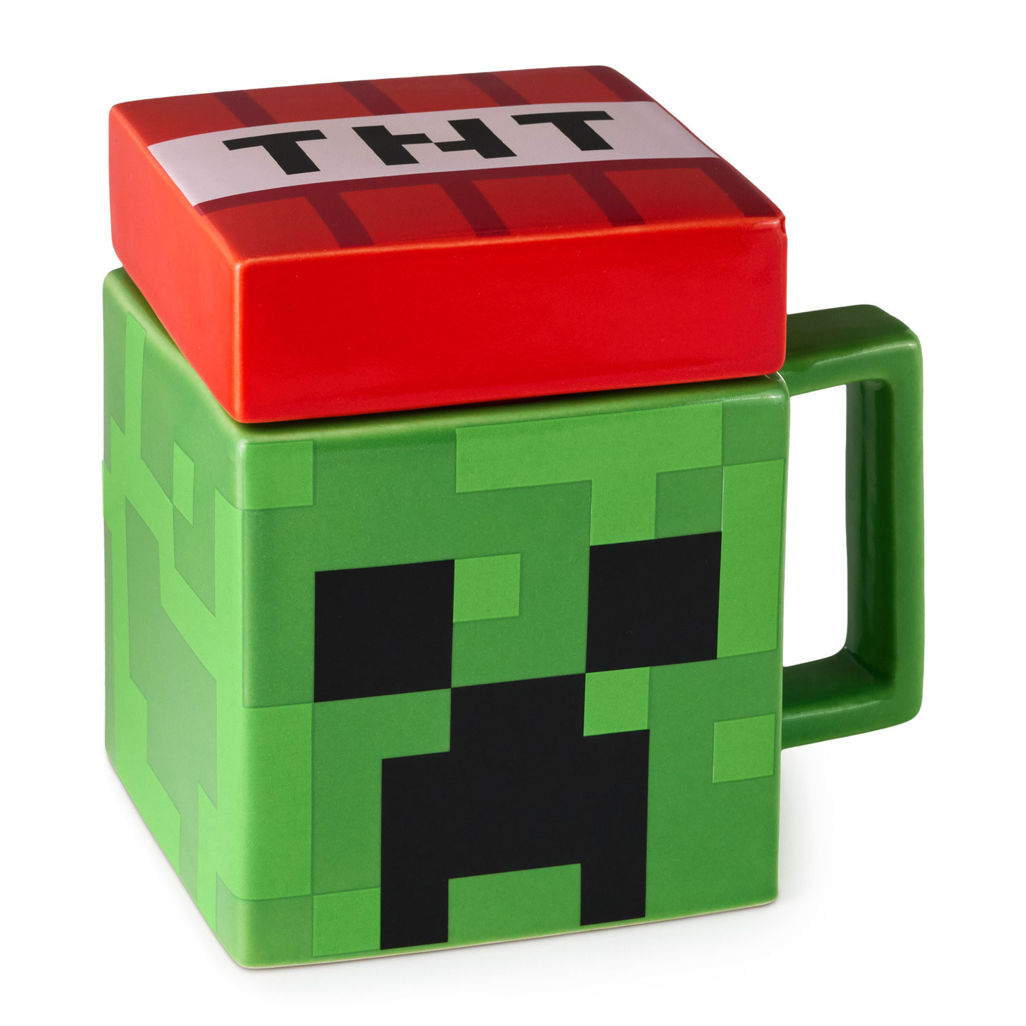 Minecraft Creeper Square Mug With Game Sounds, 15 oz. - Mugs