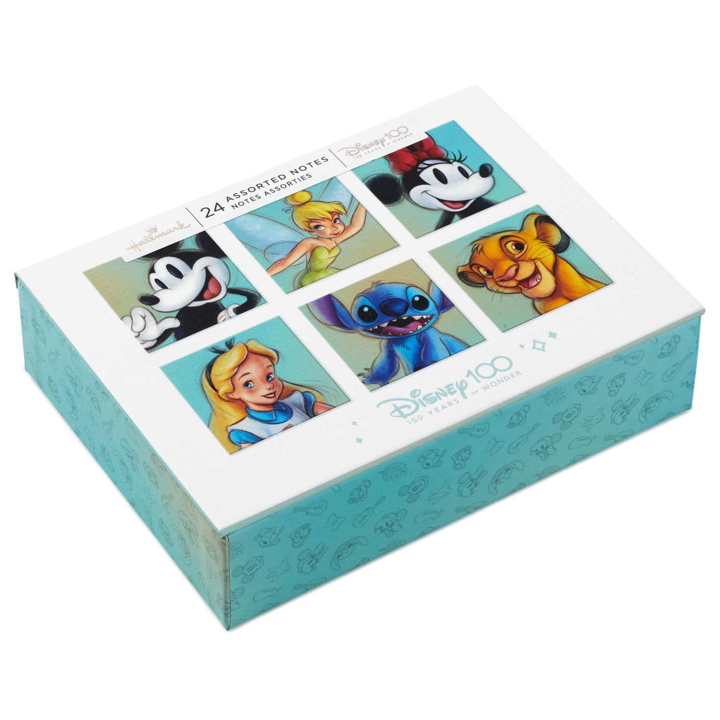Disney 100th Anniversary Boxed Blank Note Cards Assortment, Pack of 24 ...