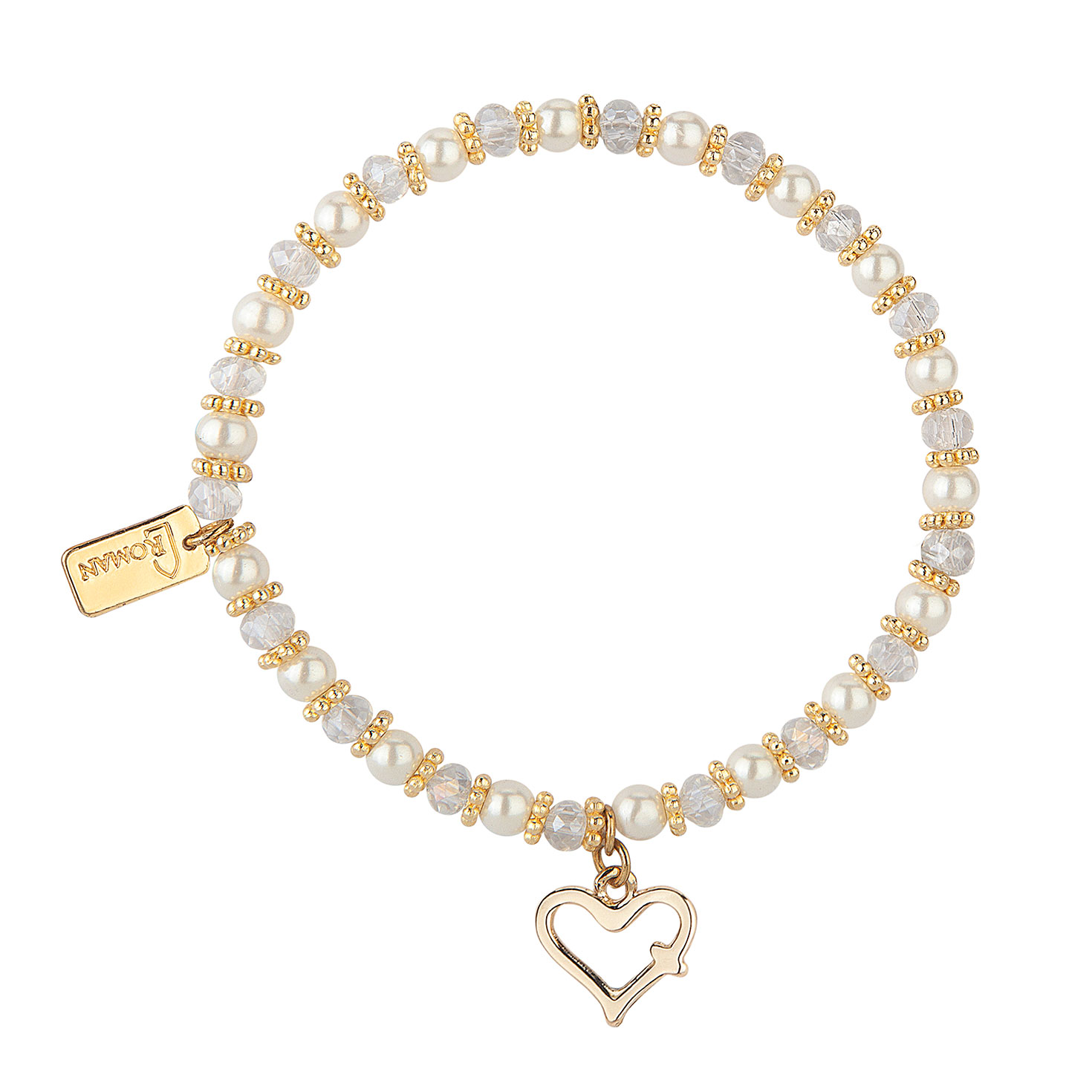 Roman Gold Cross Heart Bracelet for Kids Bracelets Hallmark
