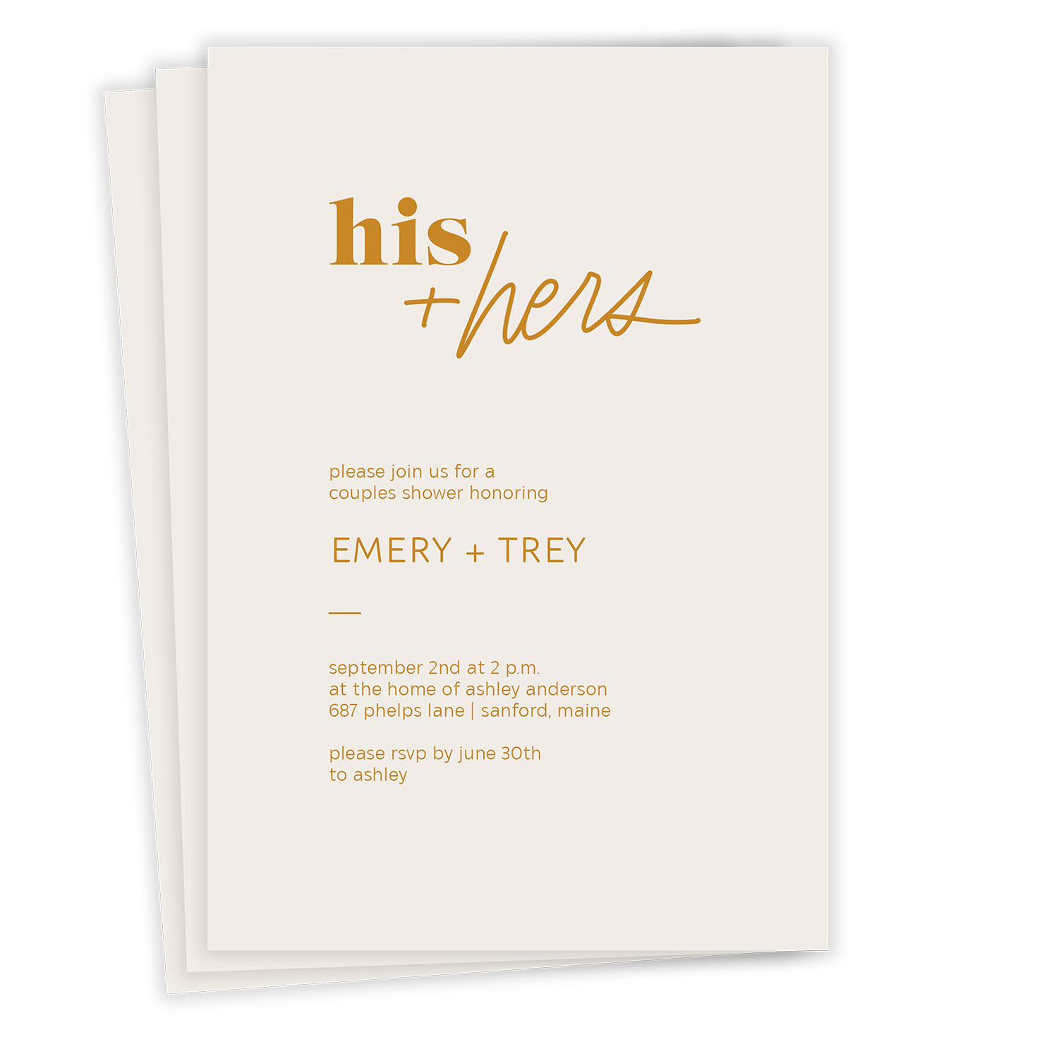 His and Hers Couples Shower Invitation - Invitations | Hallmark