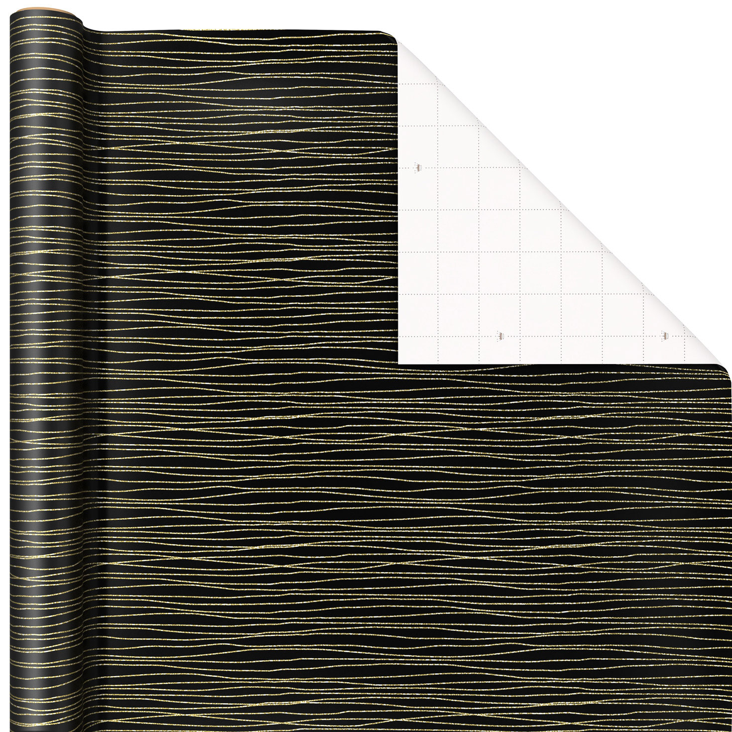 Black and gold wrapping paper sale