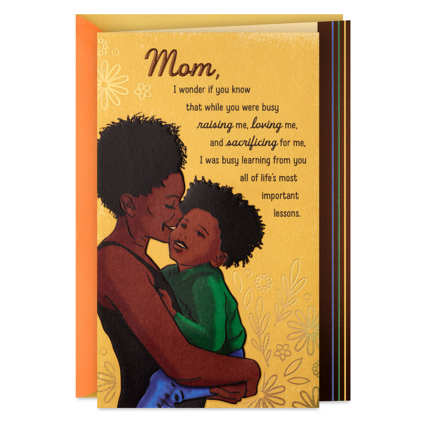 Mom, I Learned From Your Love Birthday Card From Son - Greeting Cards
