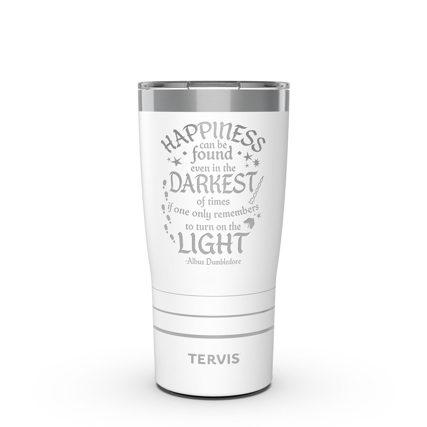 Tervis Harry Potter Happiness Quote Stainless Steel Tumbler, 20 oz