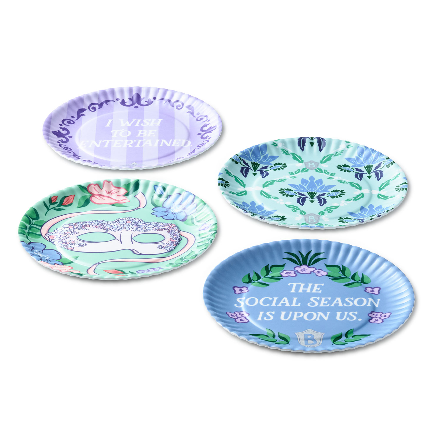 Bridgerton Appetizer Plates, Set of 4 - Serveware | Hallmark