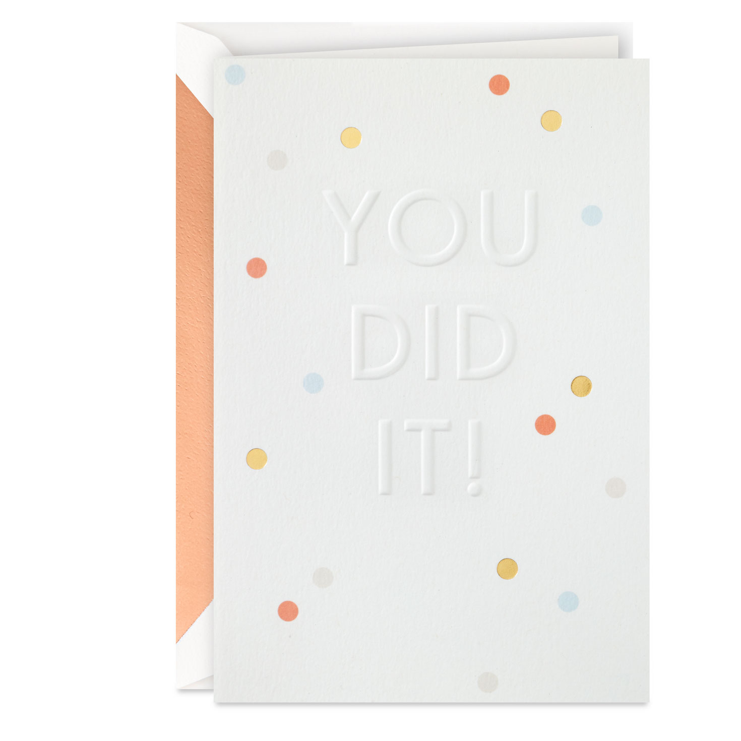 You Did It! Embossed Congratulations Card - Greeting Cards | Hallmark