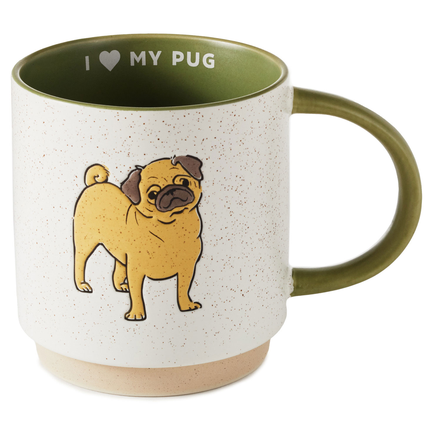 I Heart My Pug Mug 16 oz. Mugs Hallmark