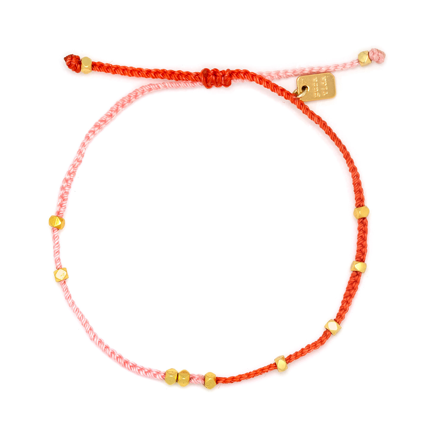 Pura Vida Pink and Red Dainty Bracelet Bracelets Hallmark