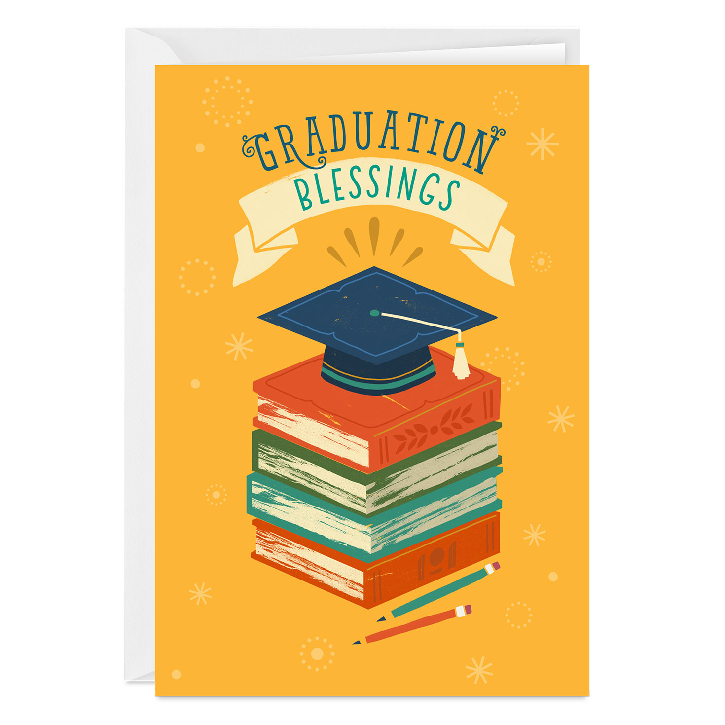 Blessings for a Bright Future Religious Custom Graduation Card ...