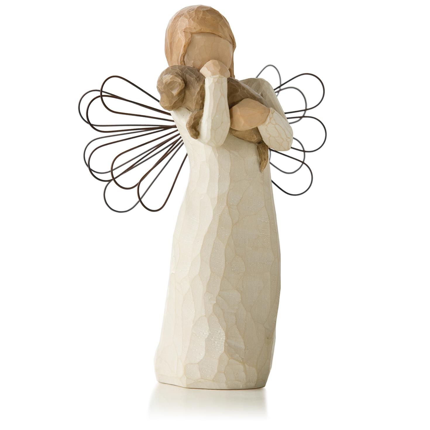 Willow Tree Angel of Friendship Animal Lover Figurine, , large