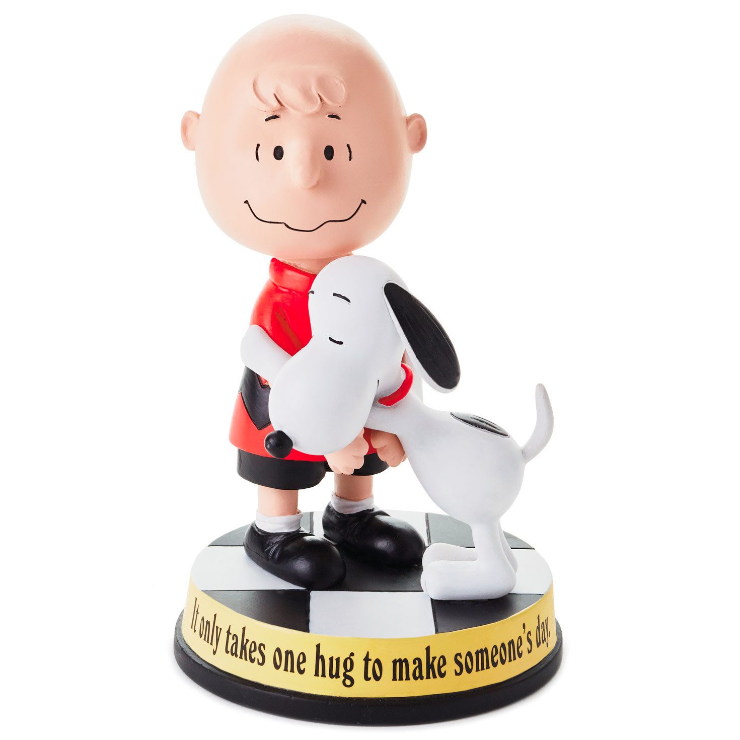 本当に信頼出来る商品 Peanuts® Charlie Brown and Snoopy One Hug Figurine, 5.5 ピーナッツ、スヌーピー