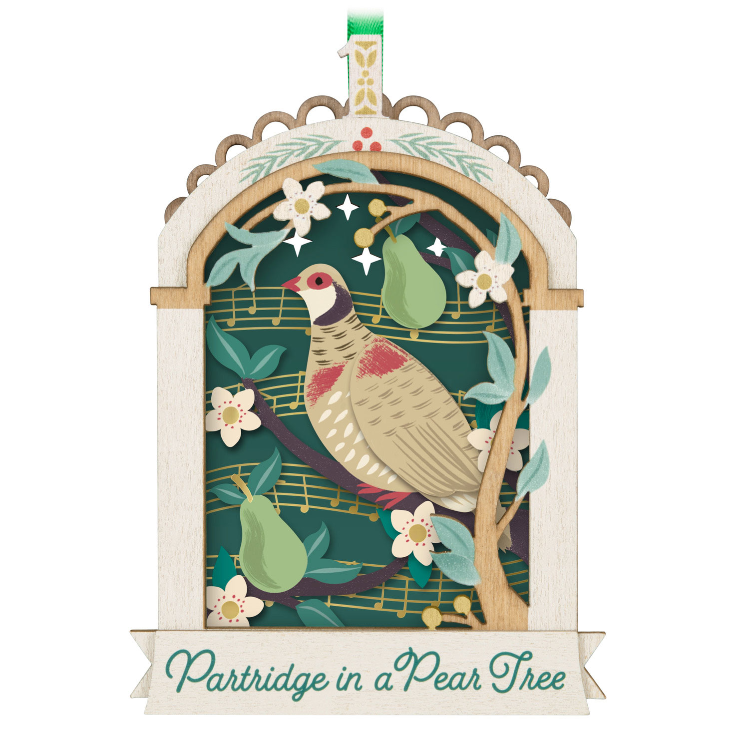 Twelve Days of Christmas Papercraft Ornament Keepsake Ornaments