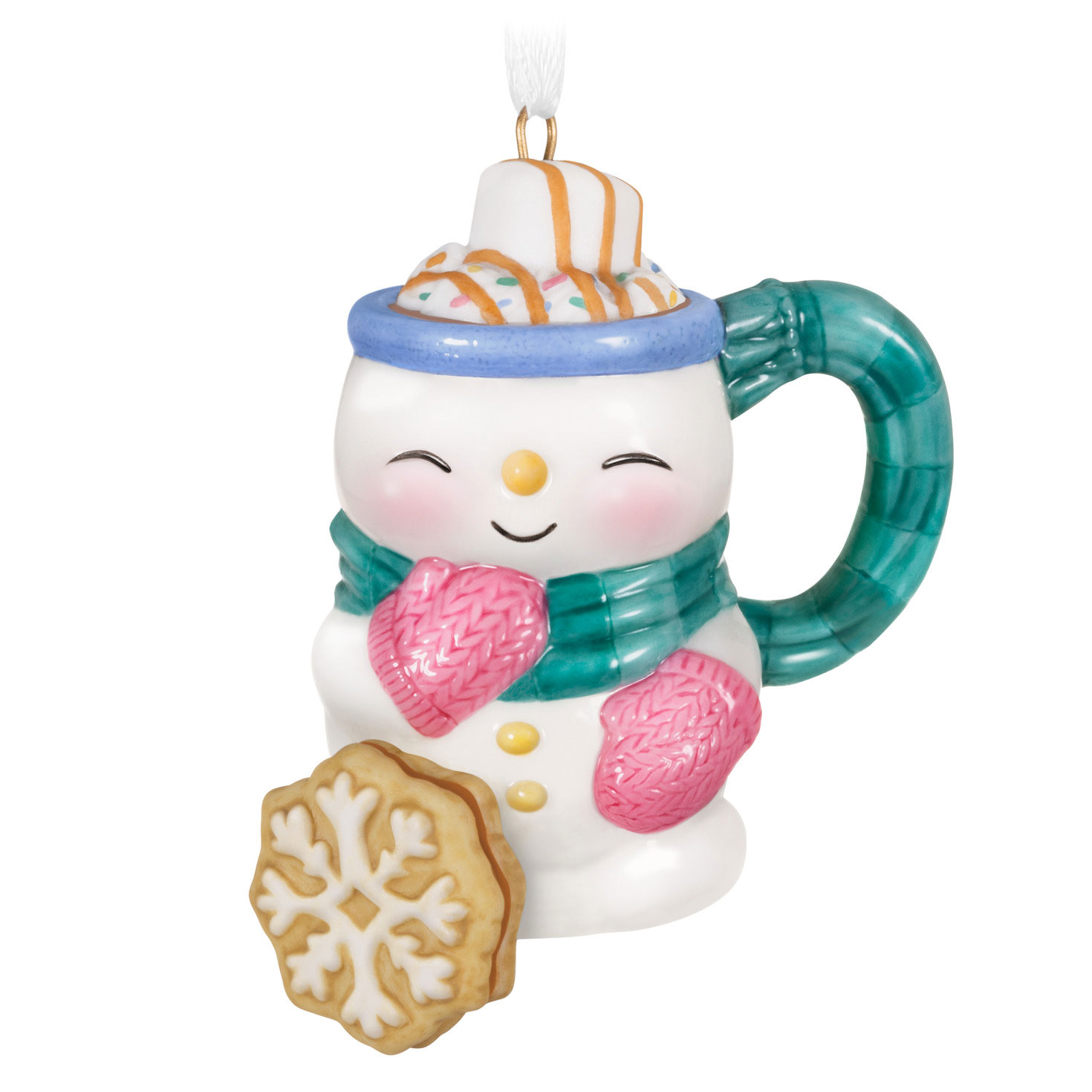 Snowman-With-Pink-Mittens-Mug-