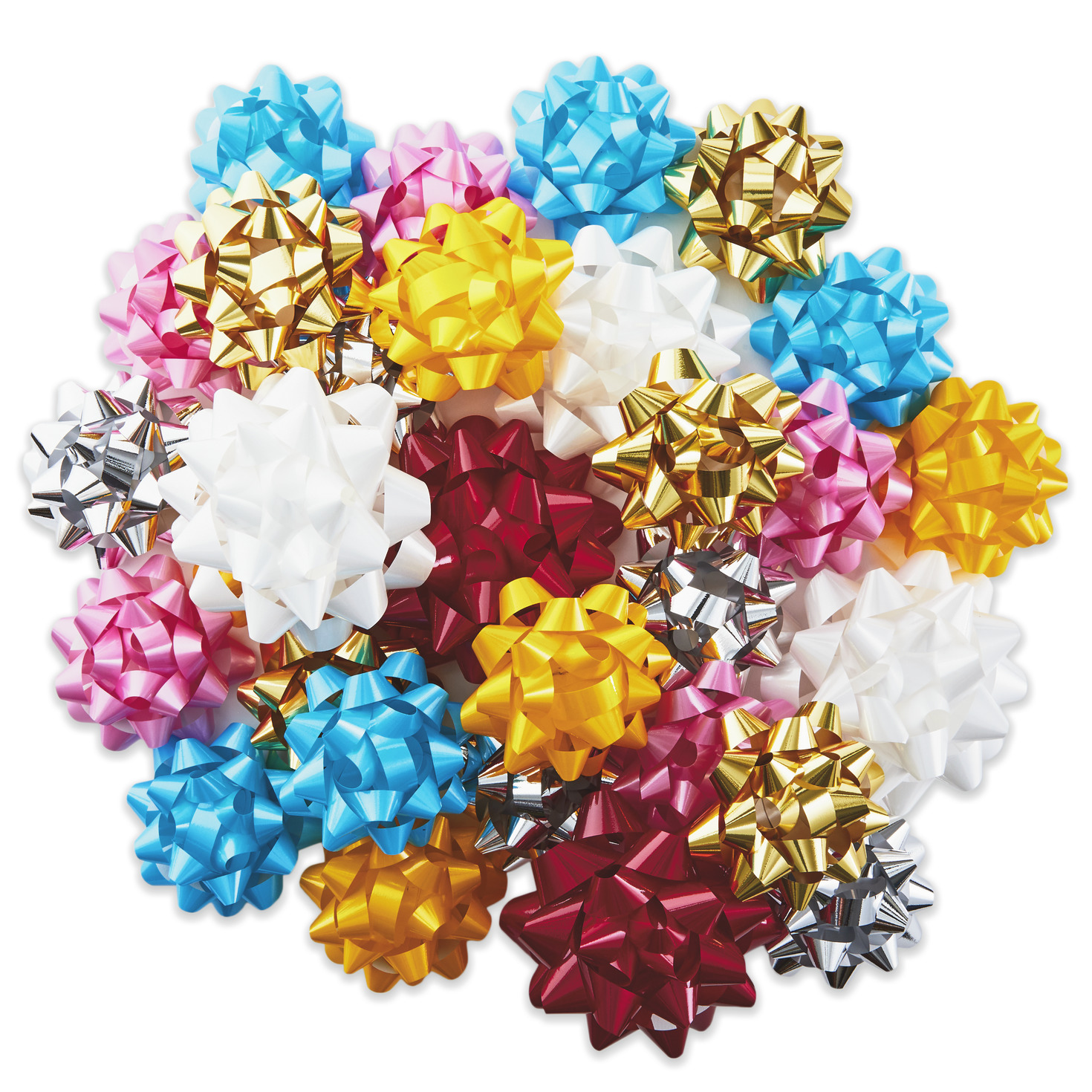 Assorted Colors and Sizes 30 Pack Gift Bows Bows Ribbons