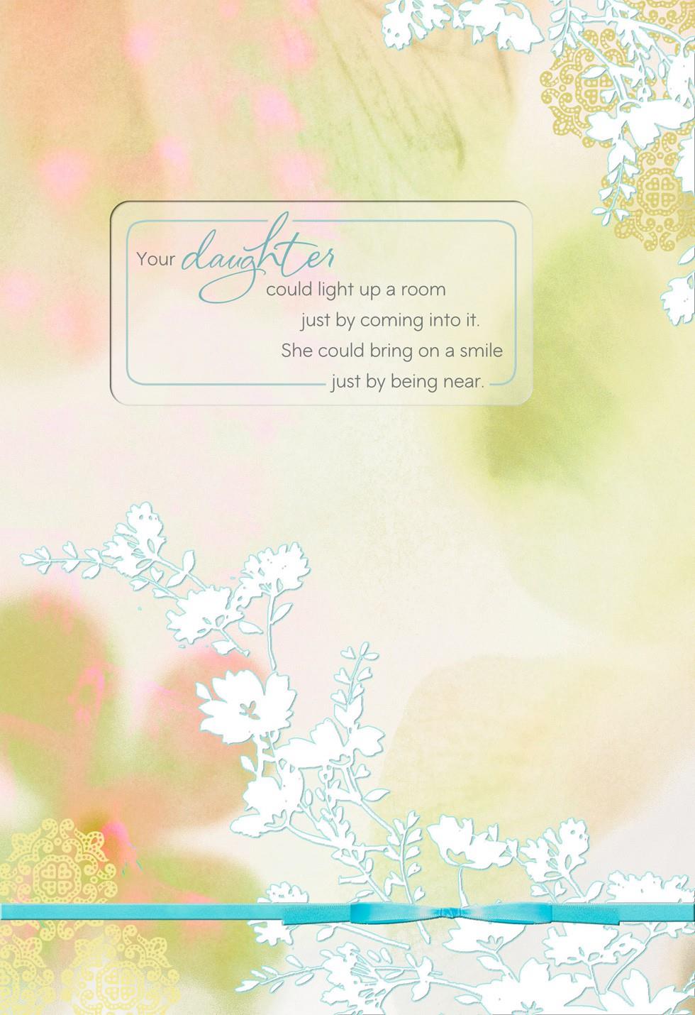 Flowers Loss of Daughter Sympathy Card - Greeting Cards 
