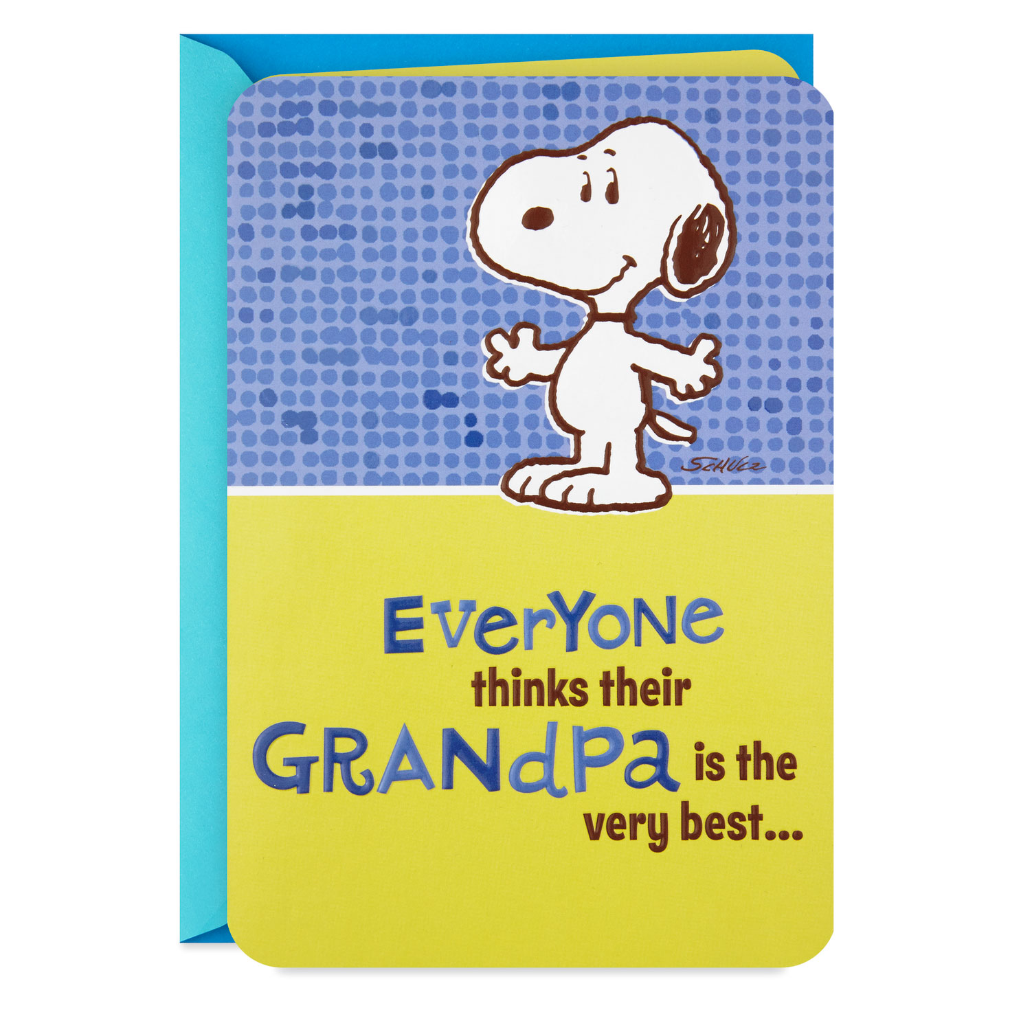 Peanuts® Snoopy Very Best Grandpa Pop-Up Father's Day Card ...
