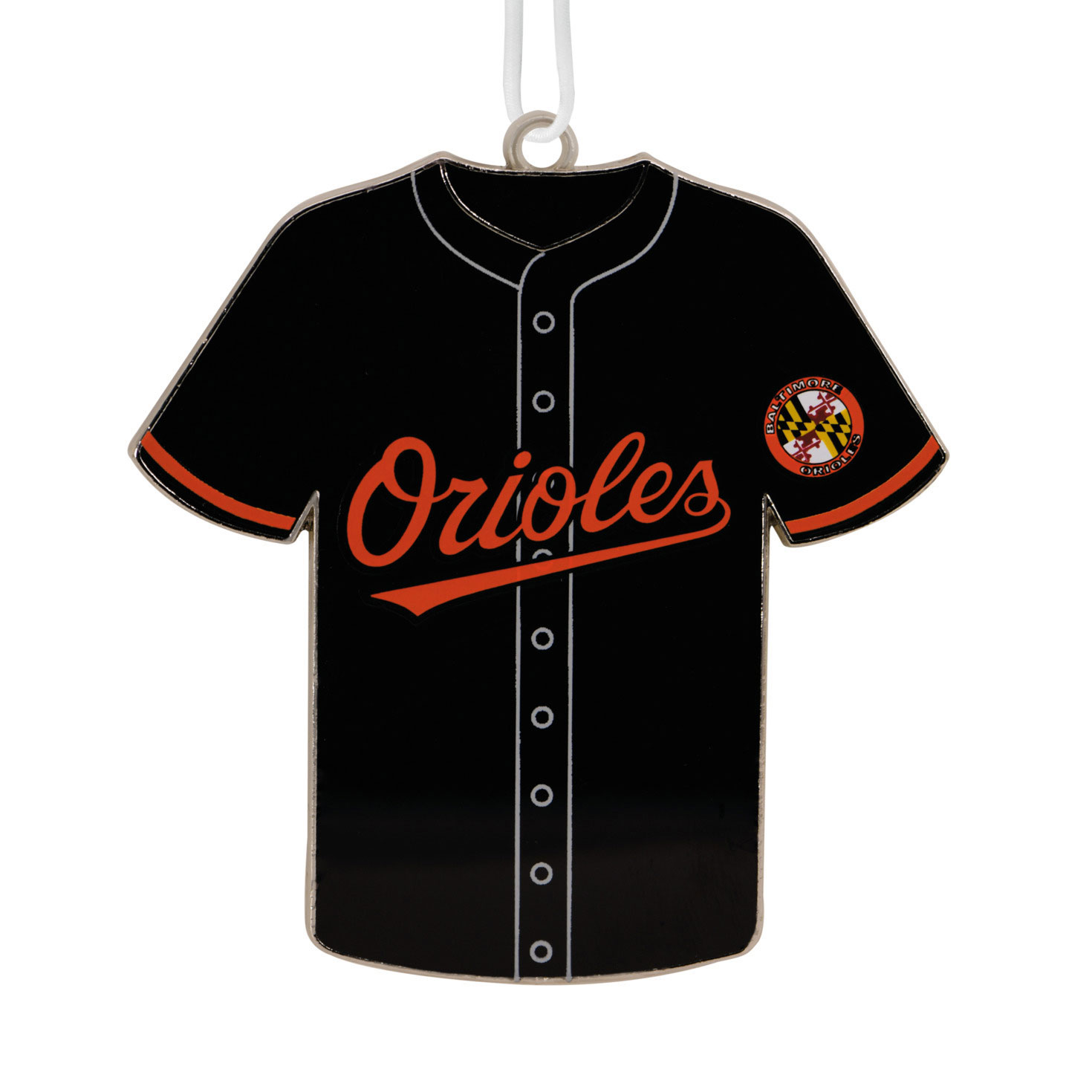 MLB Baltimore Orioles Baseball Jersey Metal Hallmark Ornament Hallmark Ornaments Hallmark