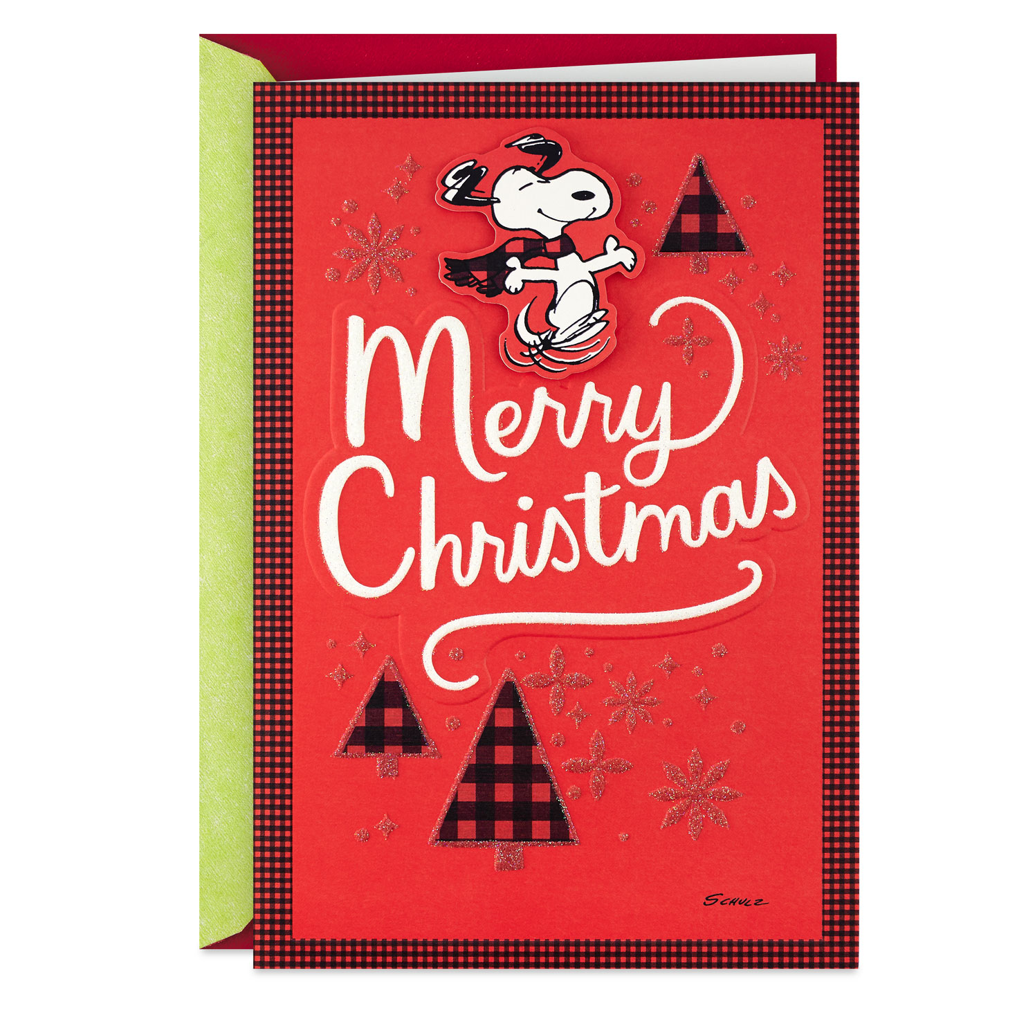 Peanuts® Snoopy Happy Dance Christmas Card - Greeting Cards