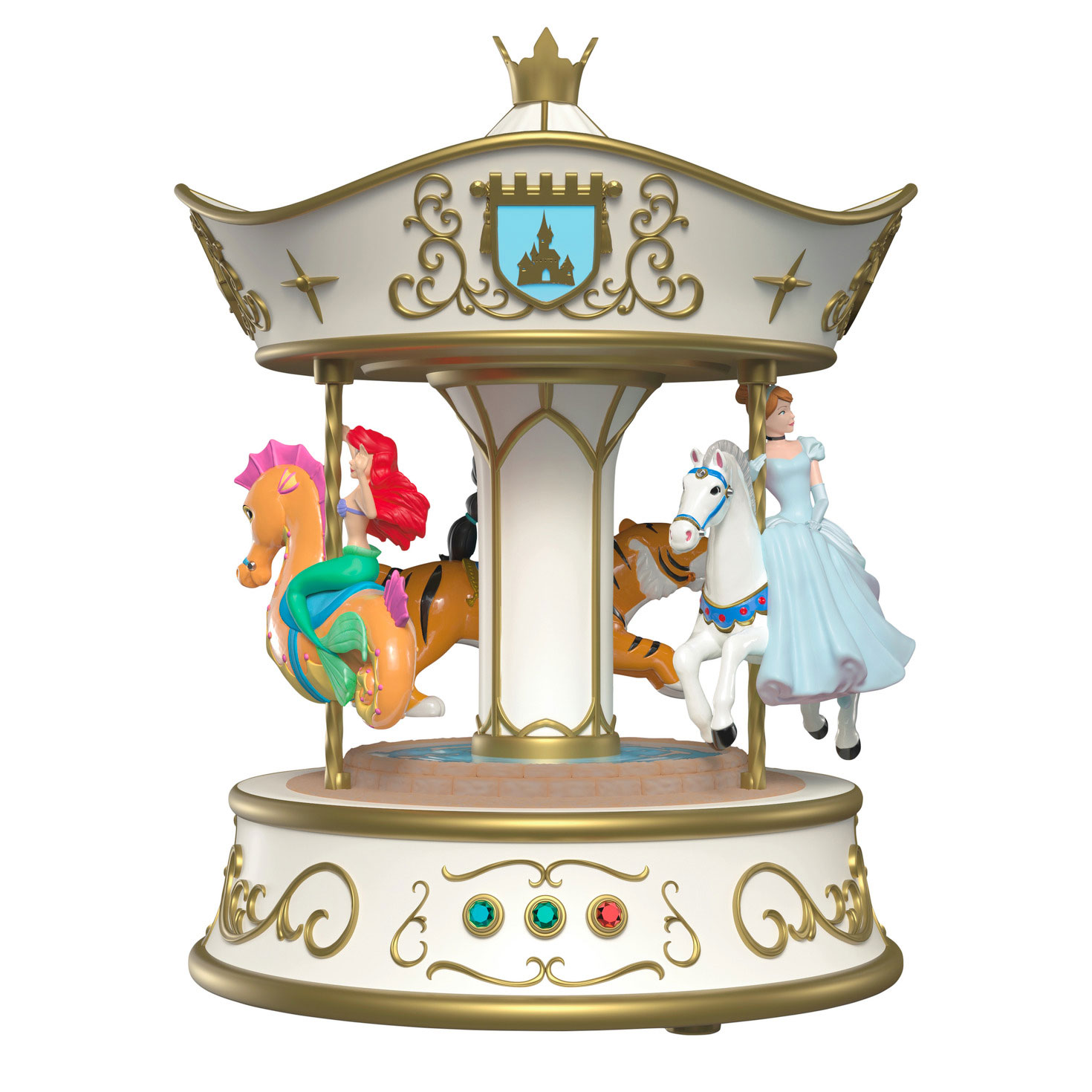 Disney Princess Dreams Go Round Musical Ornament With Light and