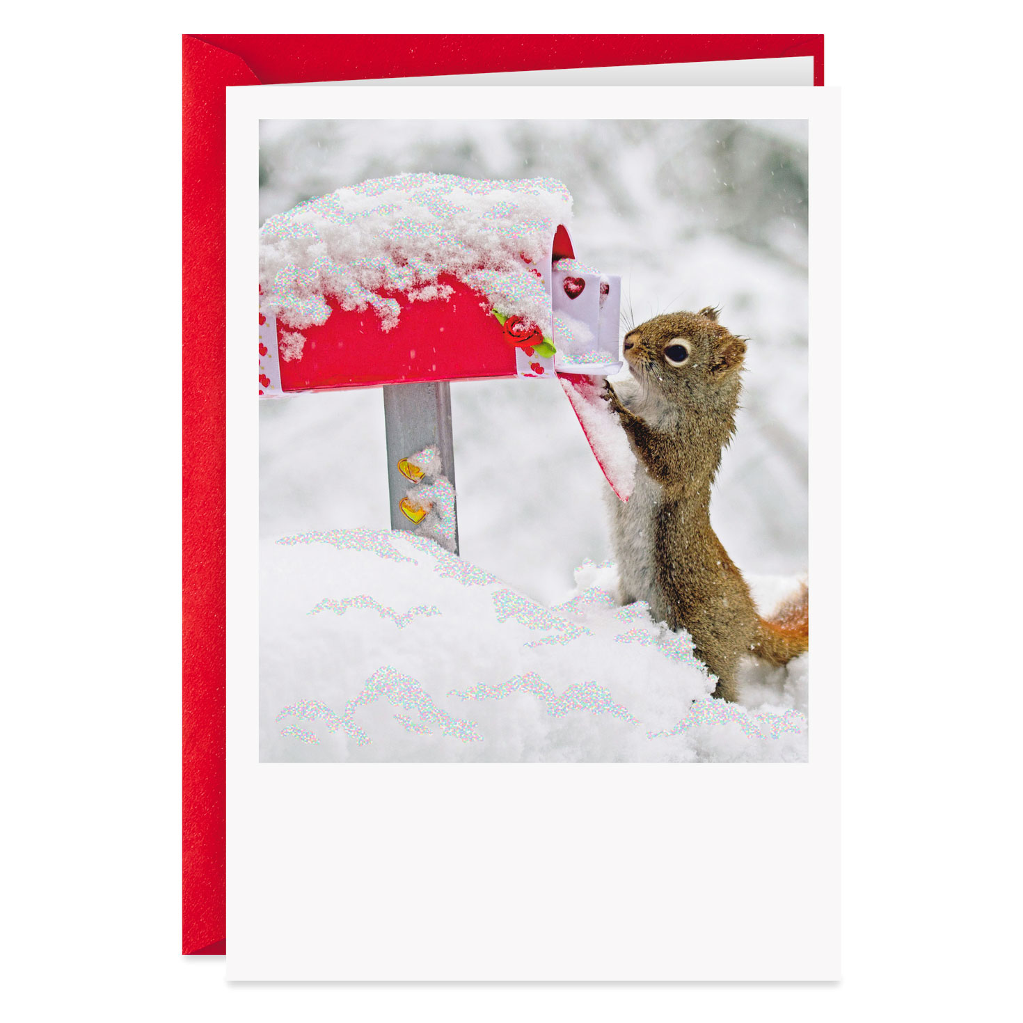 Chipmunk Mail Christmas Card - Greeting Cards - Hallmark