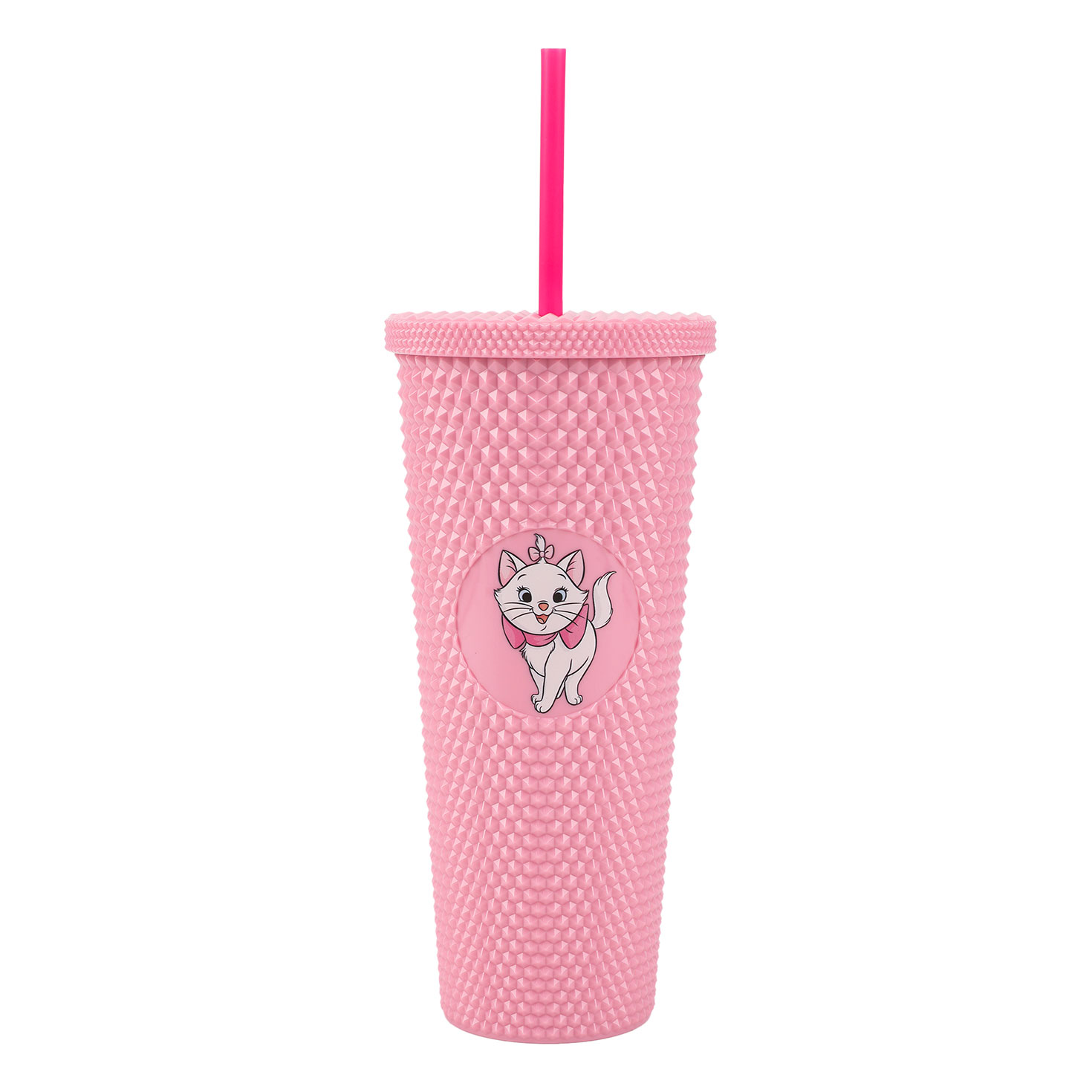 BioWorld Disney The Aristocats Marie Pink Tumbler With Straw, 24