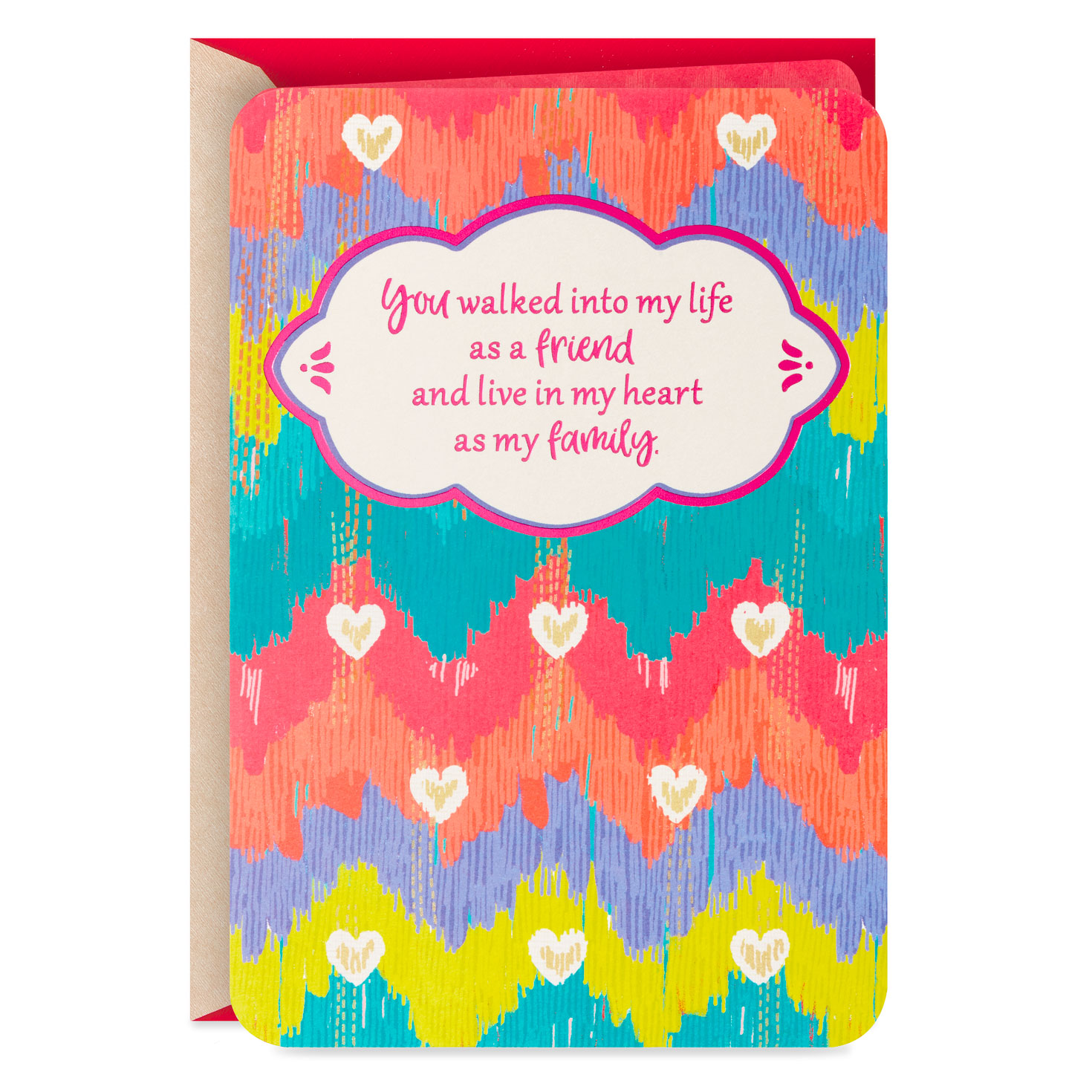 In My Heart as Family Valentine's Day Card for Friend - Greeting Cards |  Hallmark, image size:1470x1470