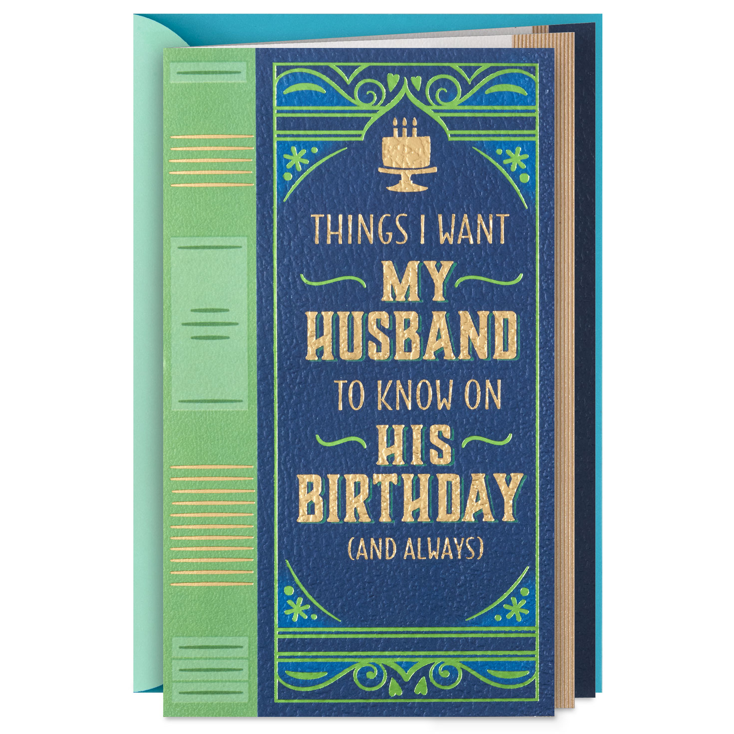 Things I Want You to Know Romantic Birthday Card for Husband Greeting
