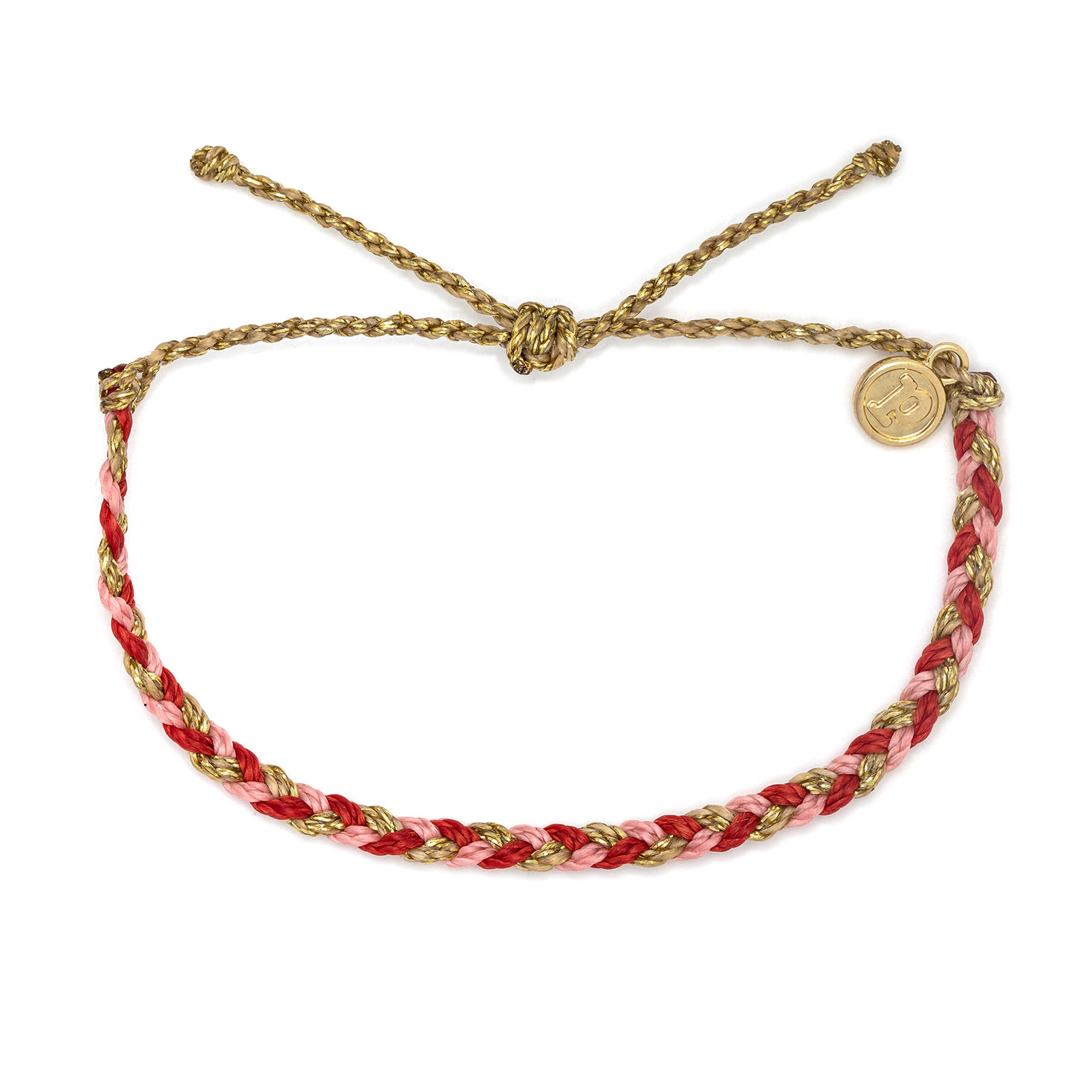 Pura Vida Red Cross XOXO Mixed Mini Braided Bracelet Bracelets