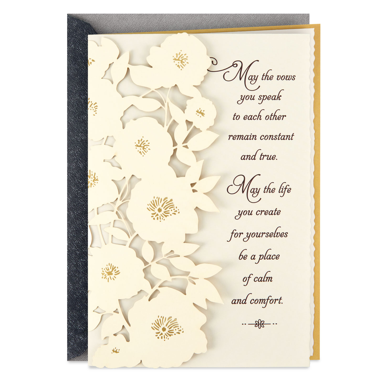 Wishes for Happiness Wedding Card - Greeting Cards | Hallmark