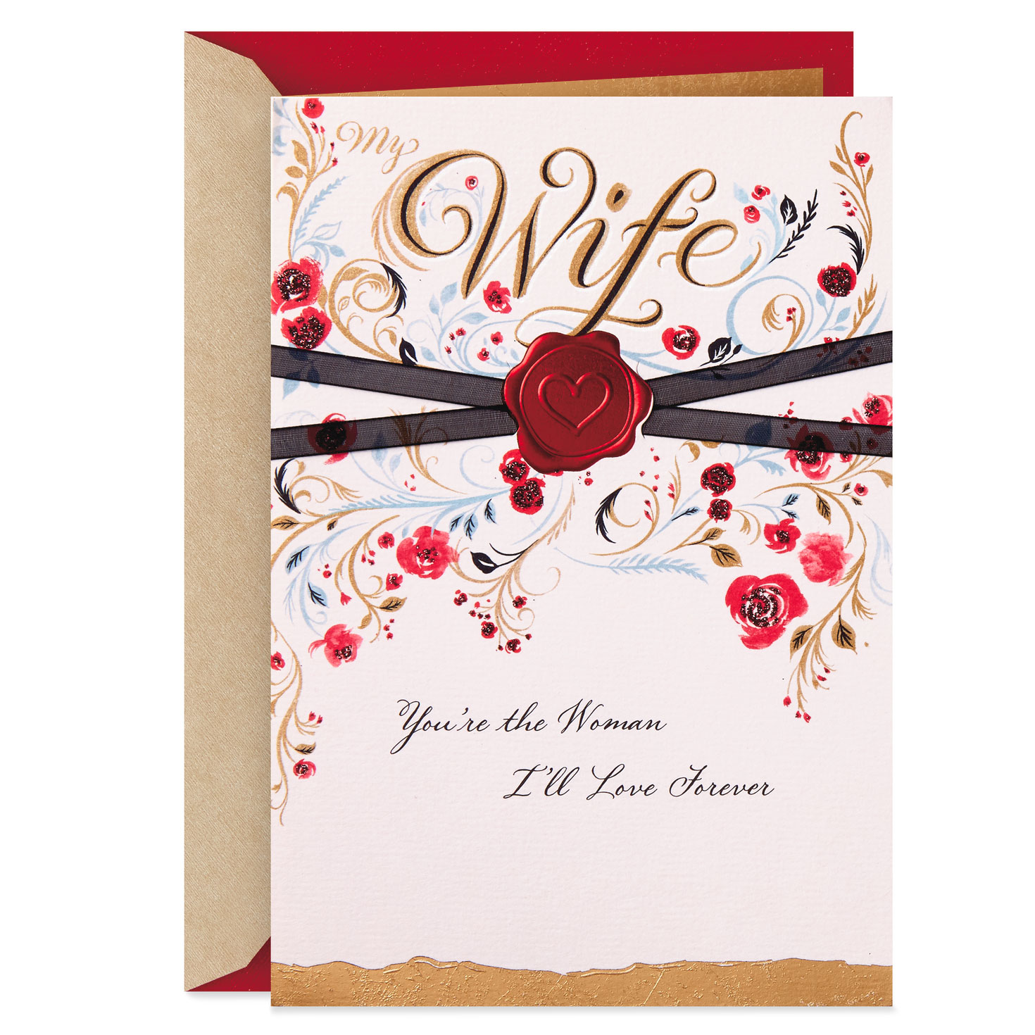 more than my wife valentine's day card greeting cards