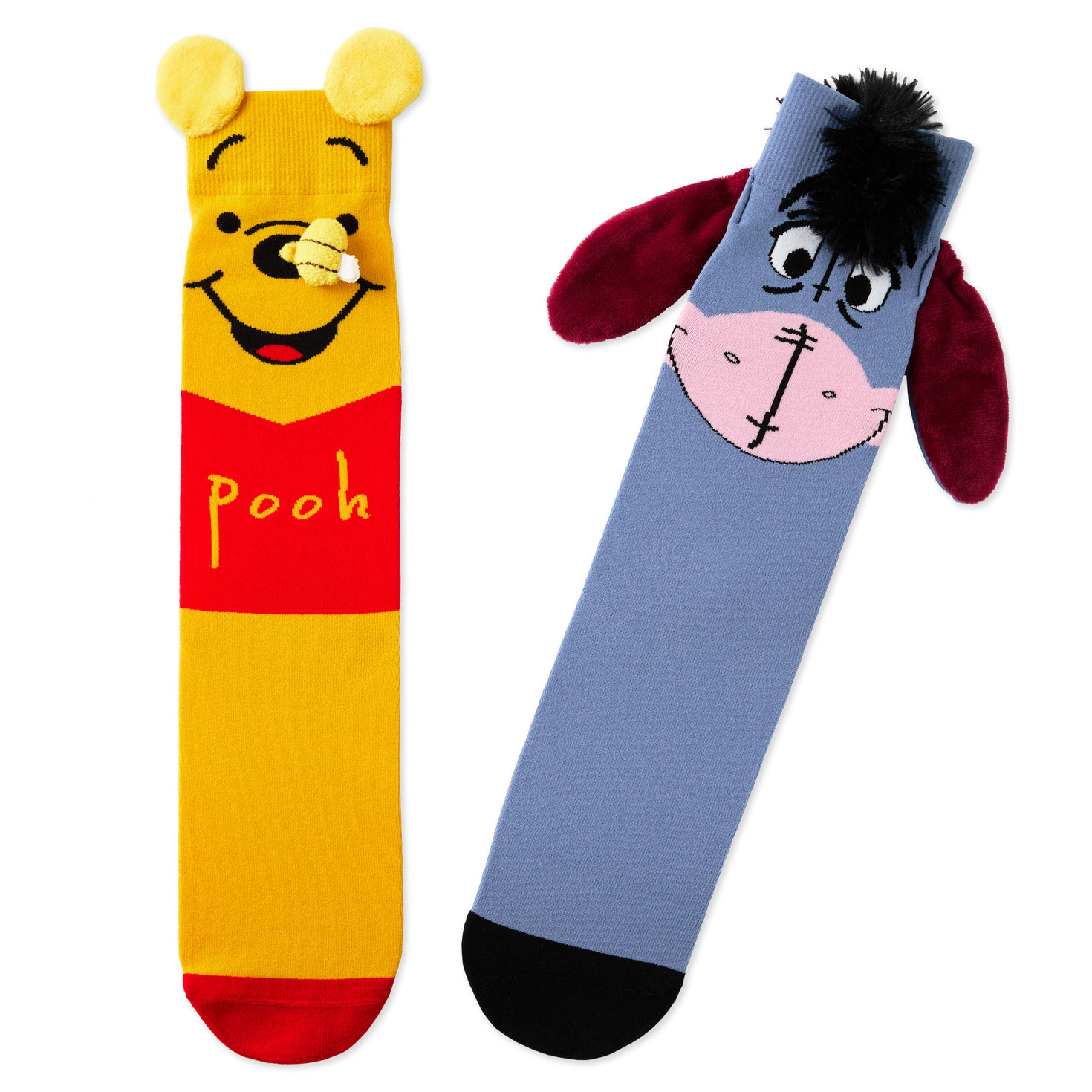 Disney Winnie the Pooh and Eeyore Novelty Crew Socks, 1 pair - Socks ...