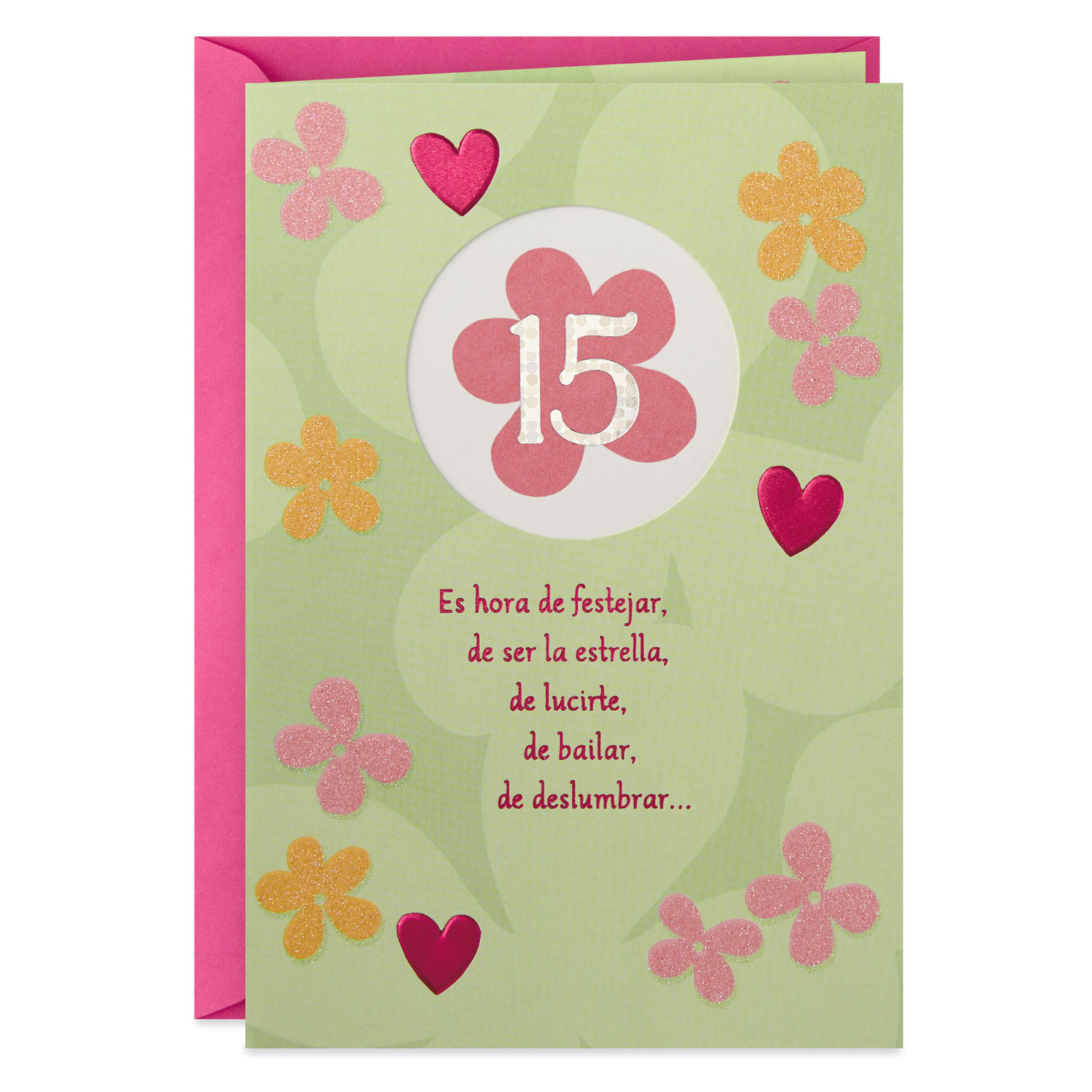 Time to Shine Spanish-Language Quinceañera Card Time to Shine Spanish-Language Quinceañera Card