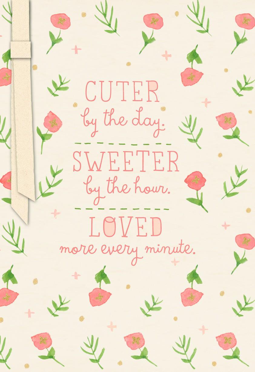 Best Of 88 Flower Card For New Baby
