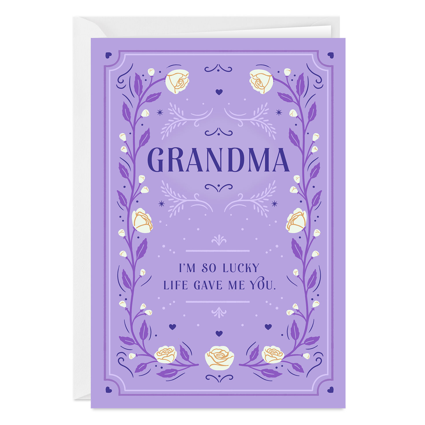 So Lucky Life Gave Me You Custom Mother's Day Card for Grandma ...