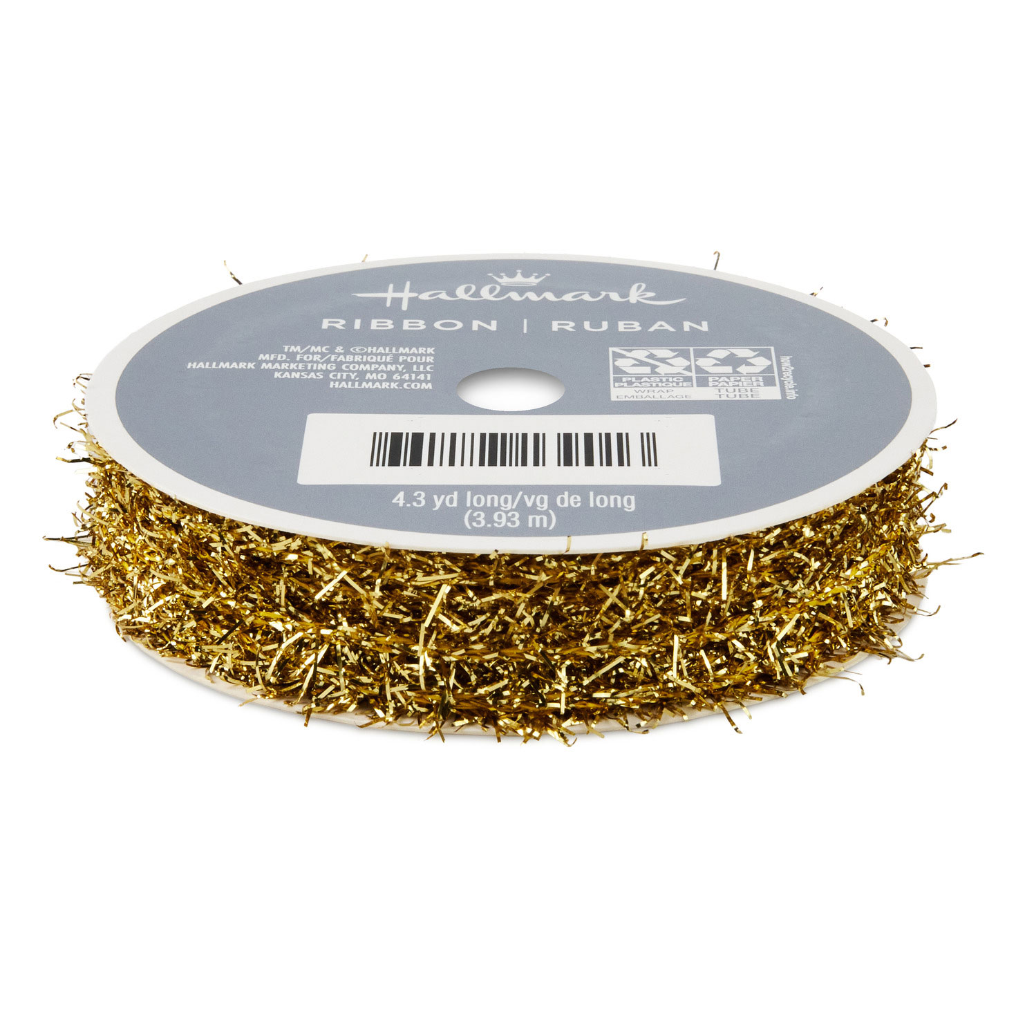 Gold Sparkle Ribbon, 12.9' - Bows & Ribbons | Hallmark