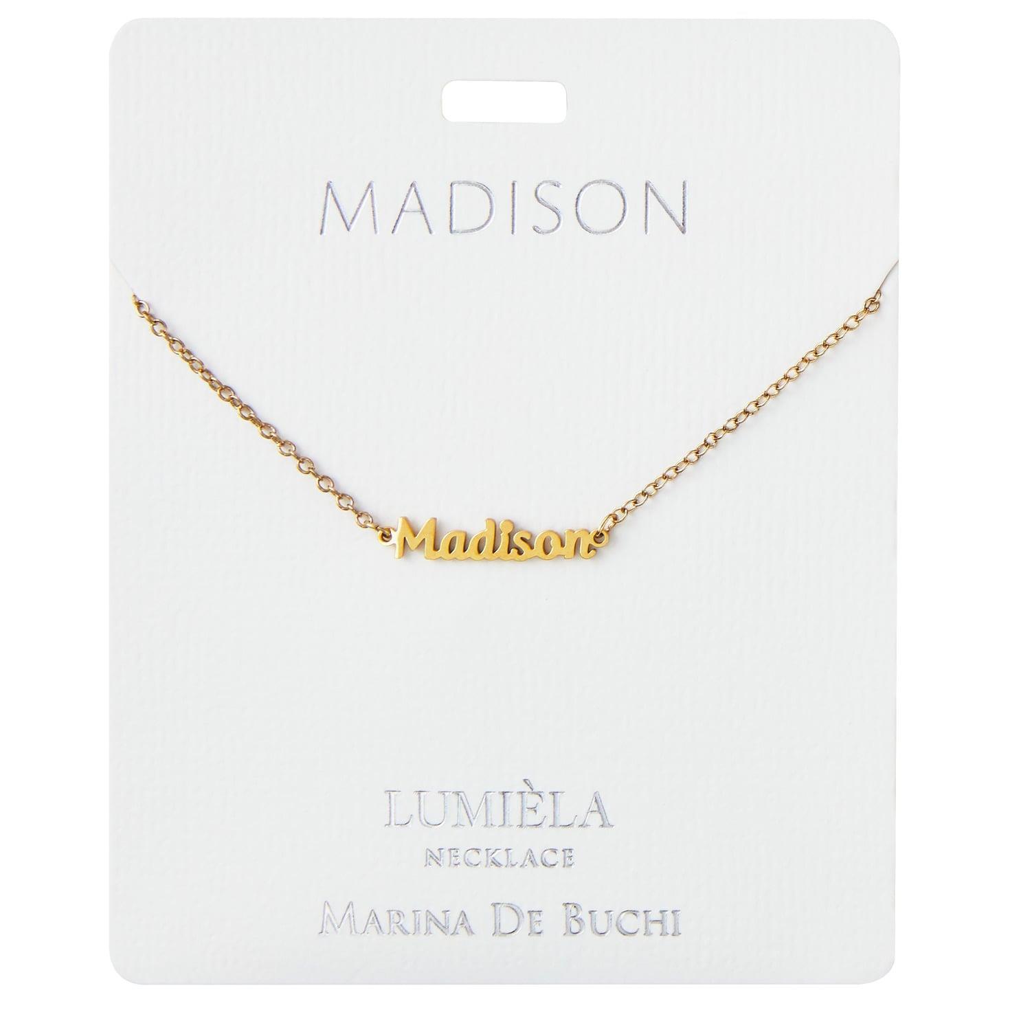 Madison name necklace deals
