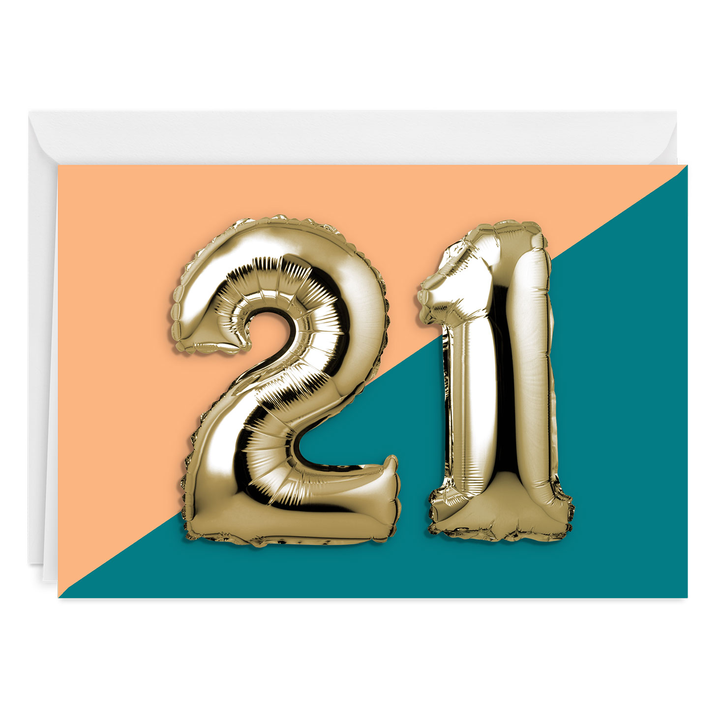21st Balloons Custom Birthday Card Greeting Cards Hallmark