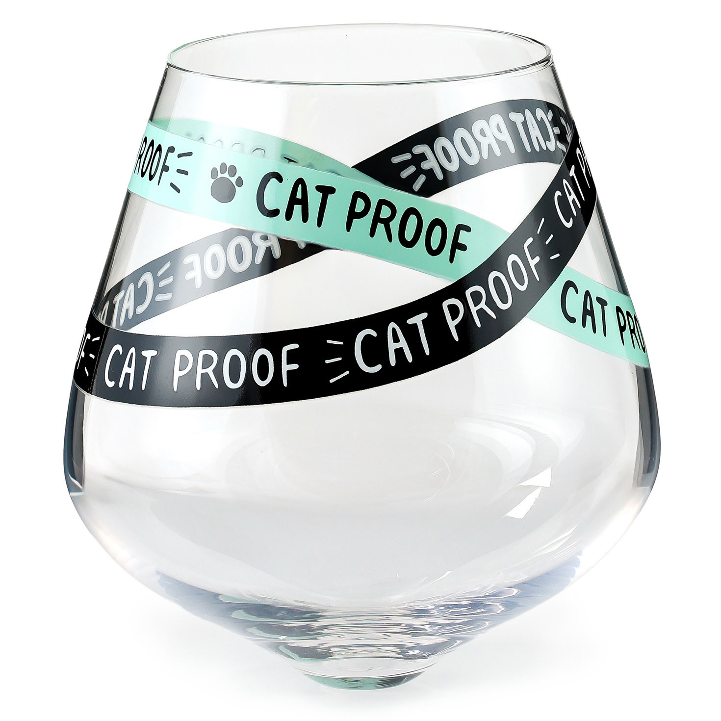 Funny "Cat Proof" Tipped Stemless Wine Glass, 15.5 oz. - Wine Glasses |  Hallmark