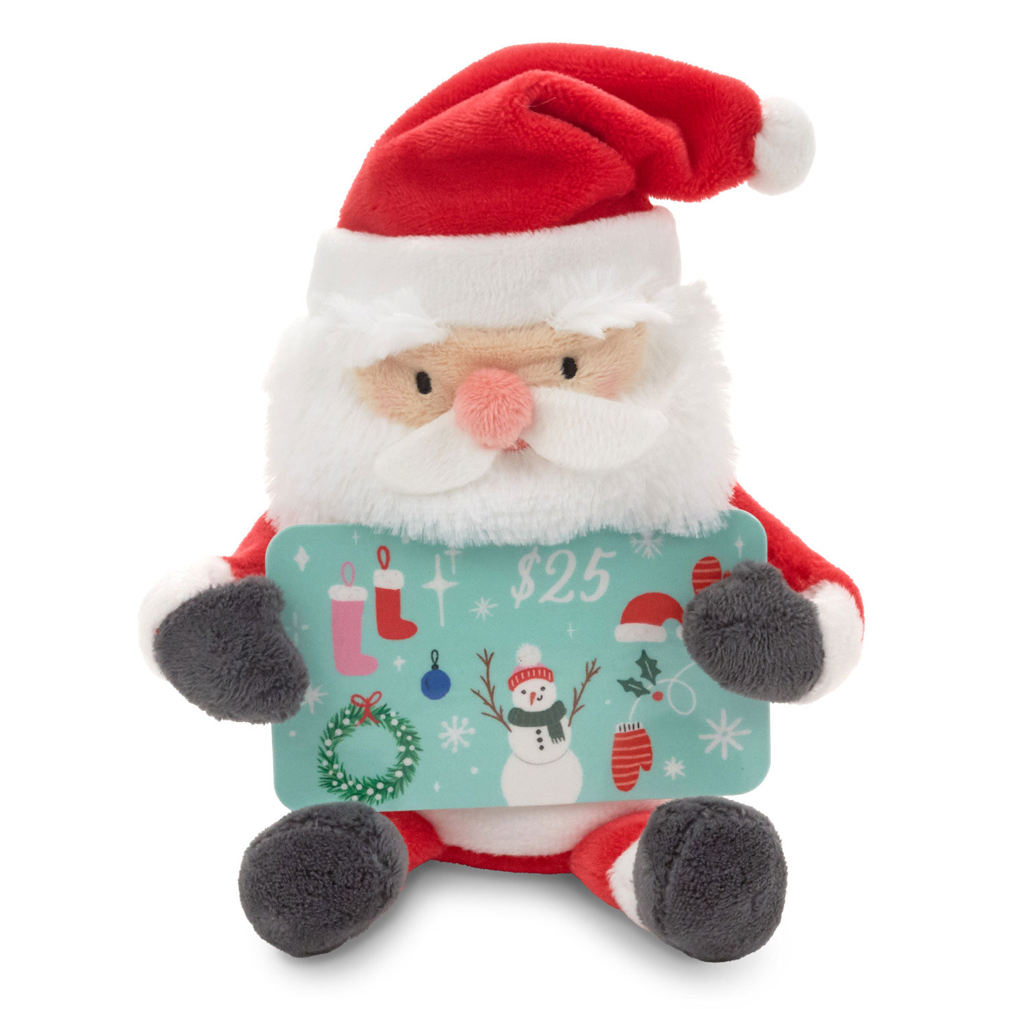 Plush Santa Gift Card Holder Classic Stuffed Animals Hallmark