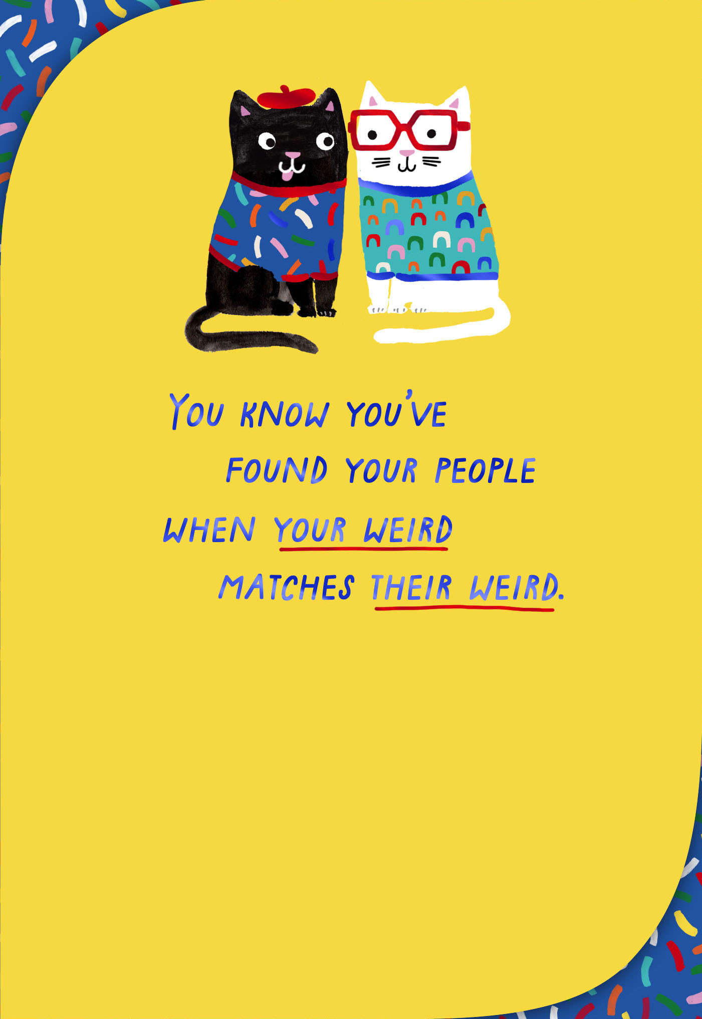My Kind of Weirdo Friendship Card, , hgs-image