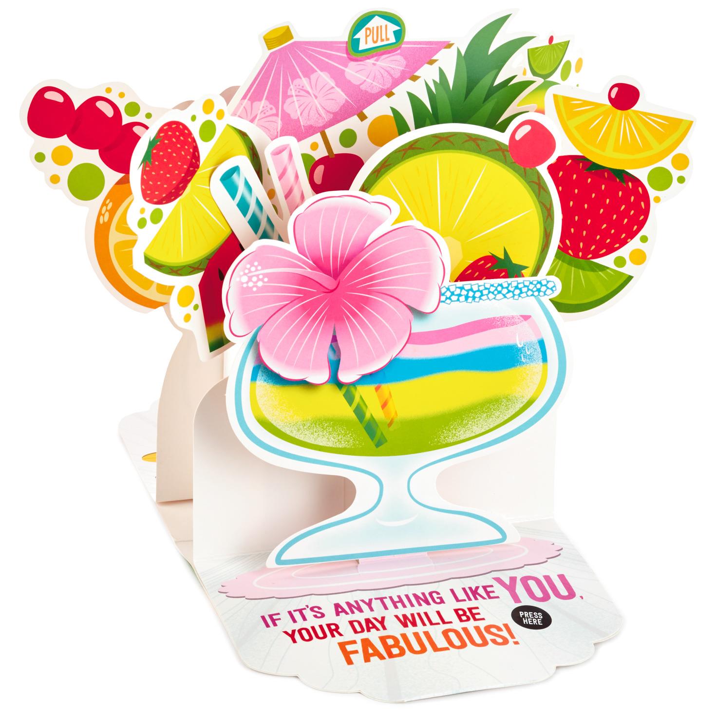 twist of fun pop up musical mother's day card greeting