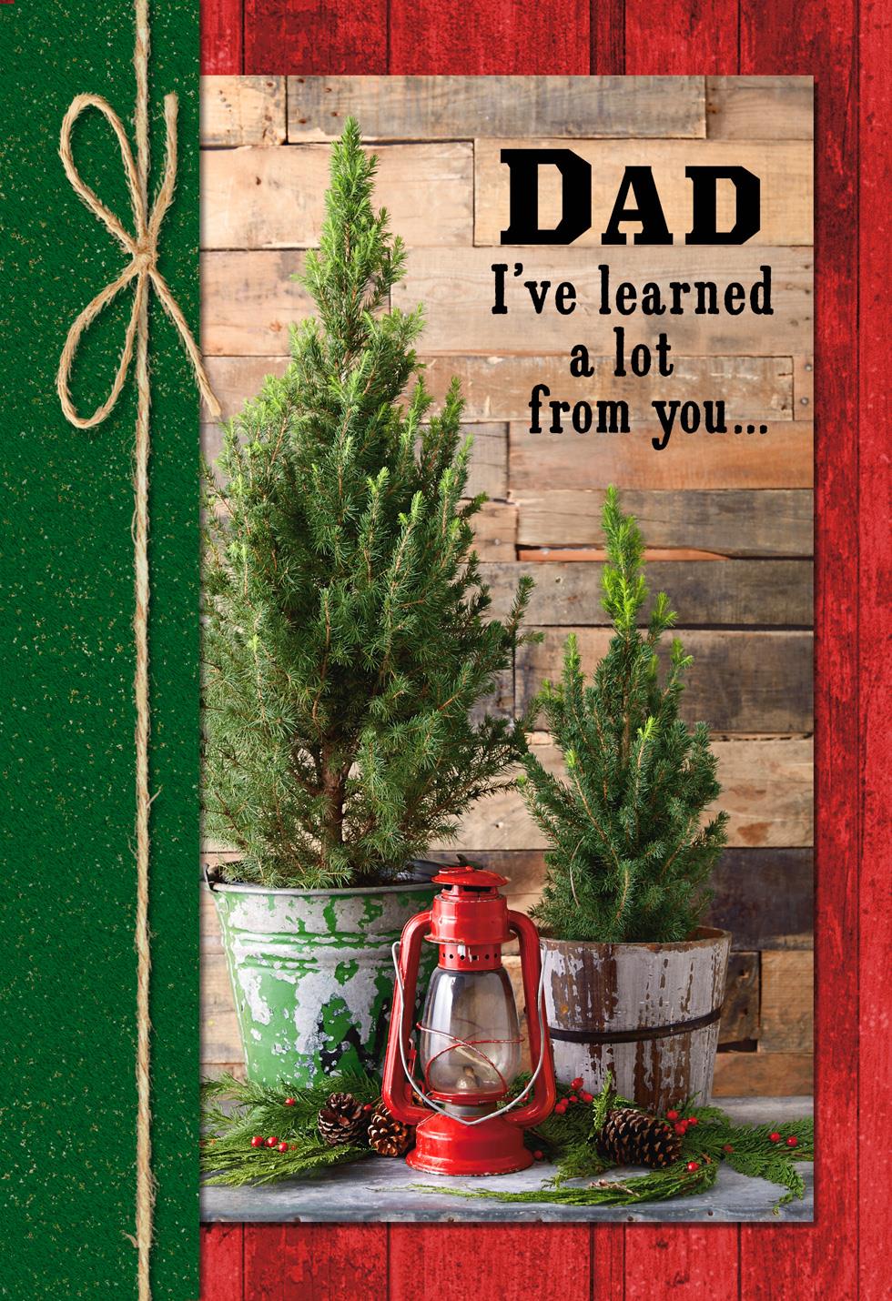 Rustic Pine Trees Christmas Card For Dad Rustic Pine Trees Christmas Card For Dad