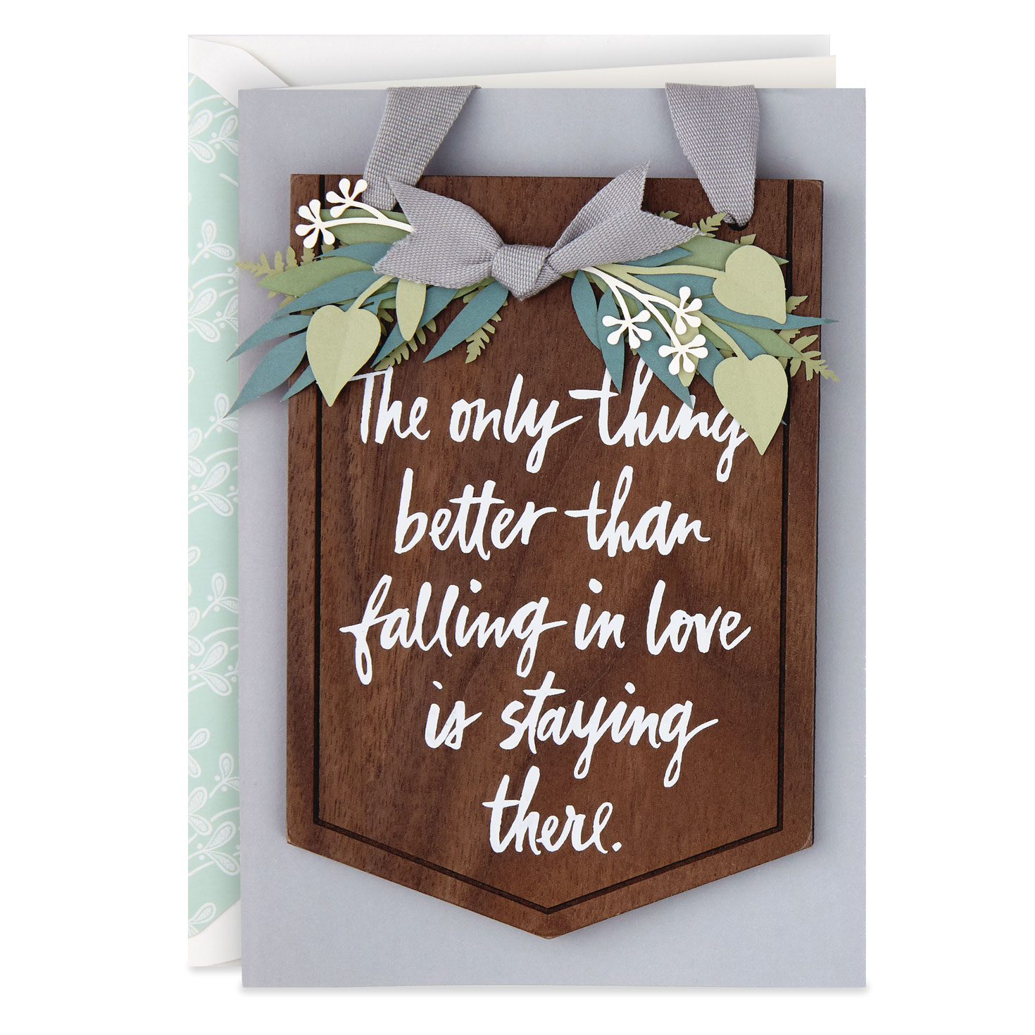to many more years of love anniversary card with hangable