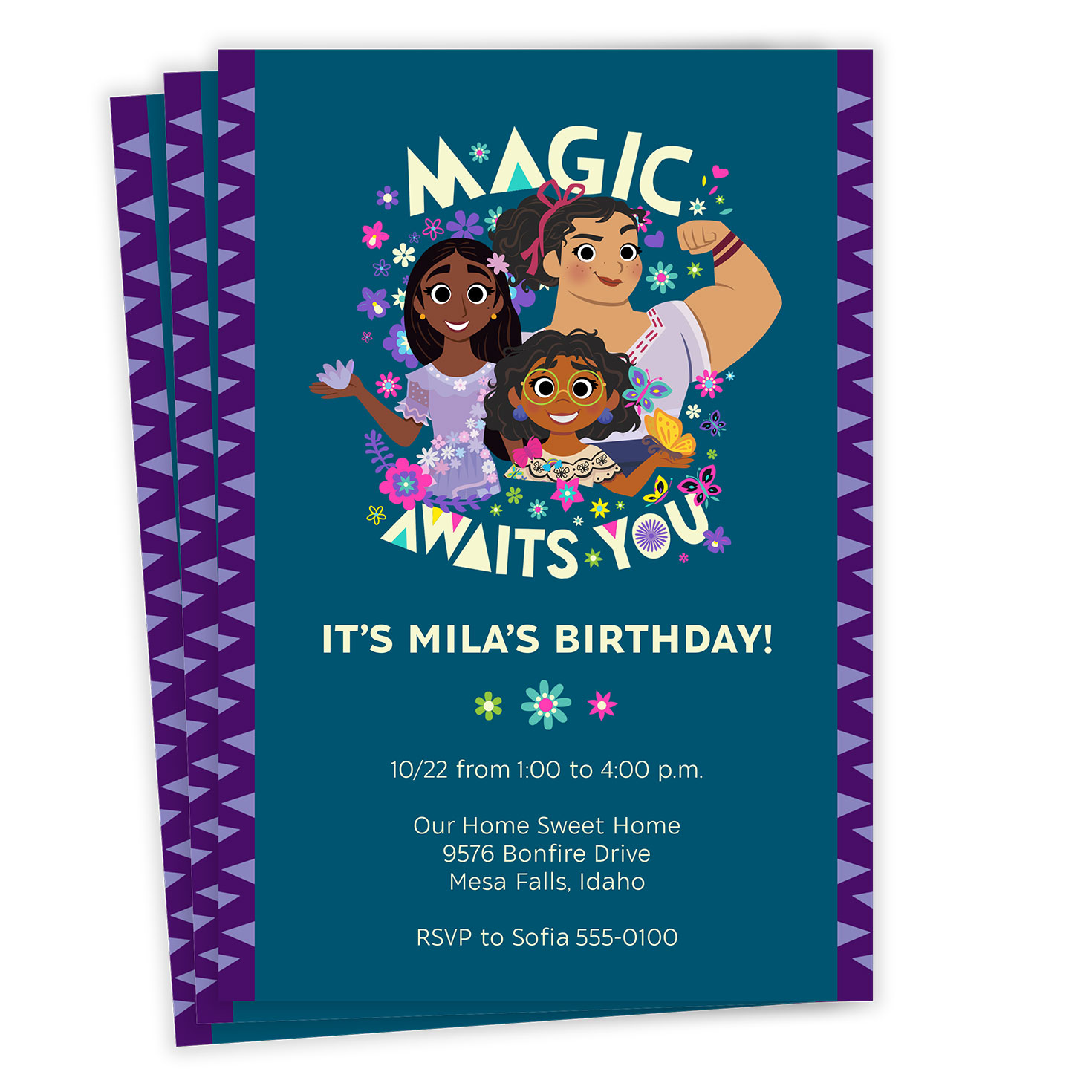 disney-encanto-magic-awaits-you-birthday-invitation-invitations-hallmark for Encanto Birthday Card Printable Free Disney Encanto Magic Awaits You Birthday Invitation - Invitations | Hallmark for Encanto Birthday Card Printable Free