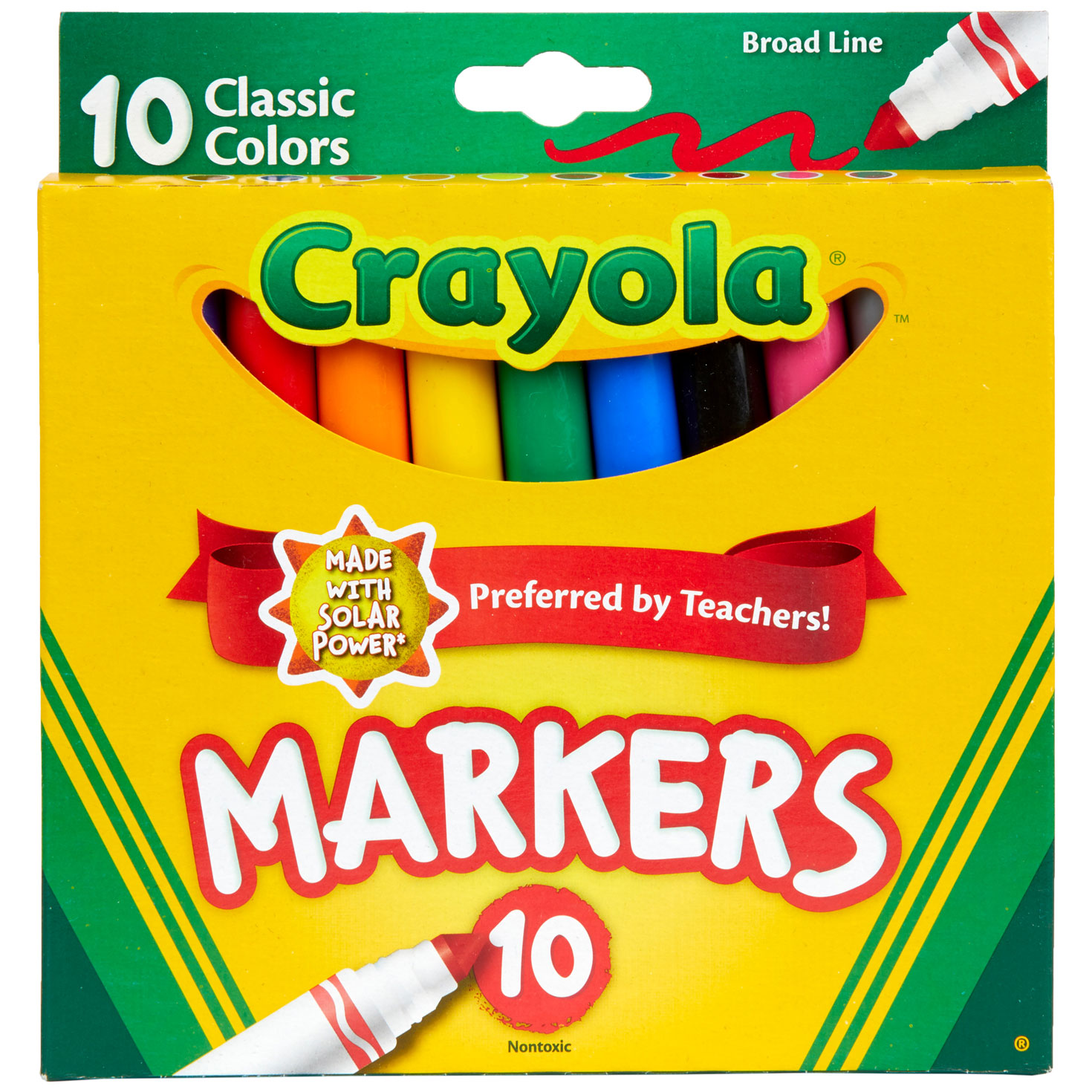 Crayola® Classic Colors Broad Line Markers, 10-Count - Arts & Crafts ...