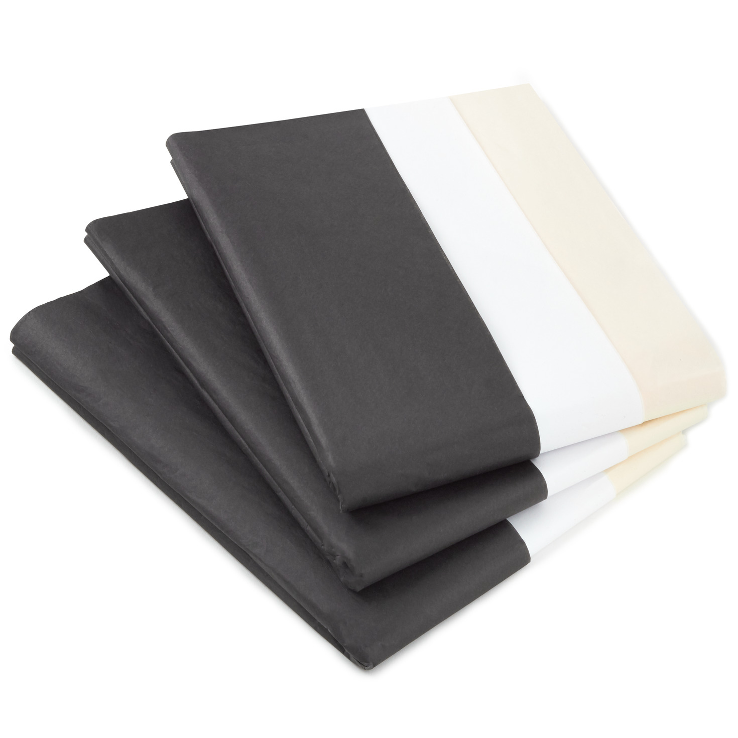 Black/White/Cream 3Pack Bulk Tissue Paper, 120 sheets Tissue Hallmark