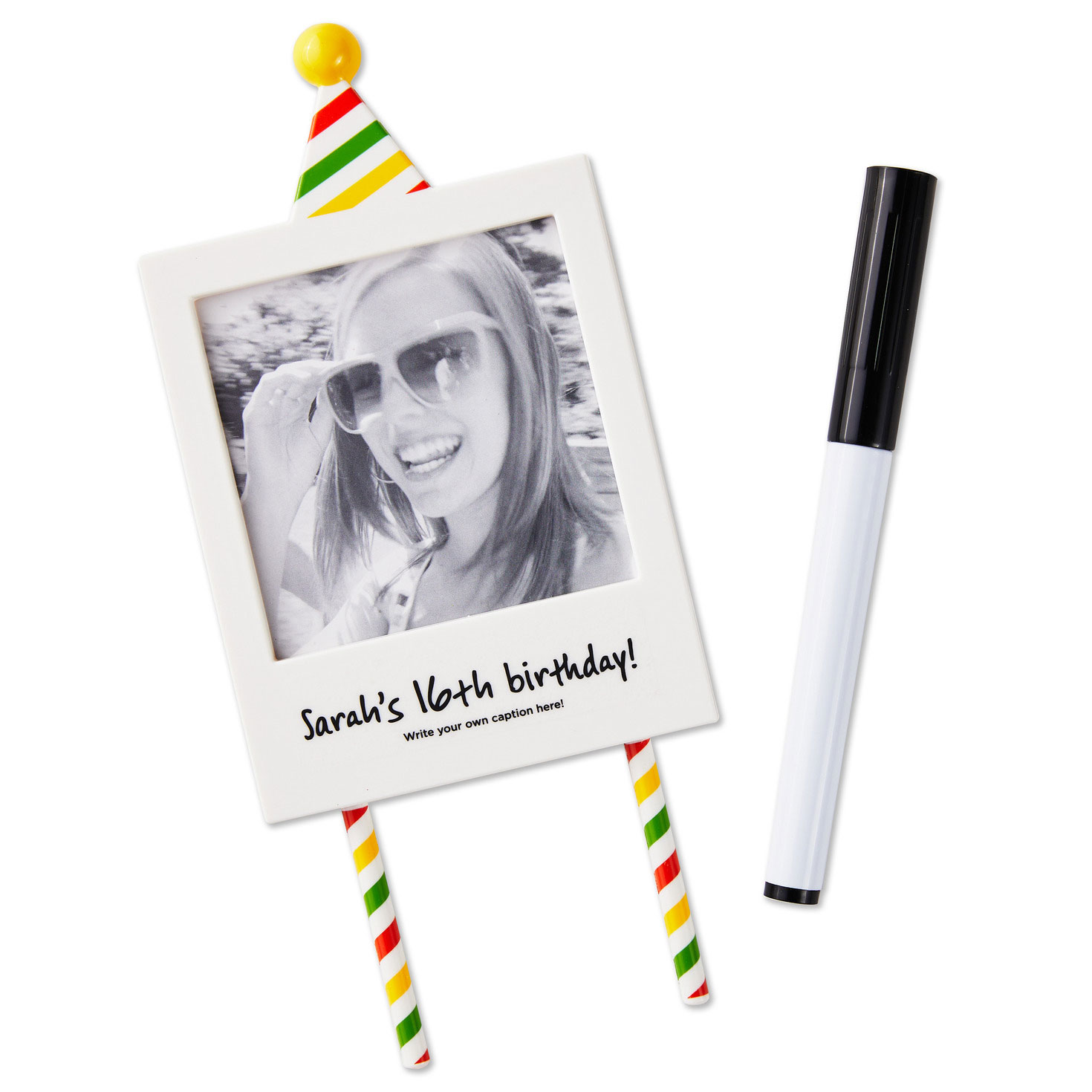 Cake Topper Frame With Marker, , large