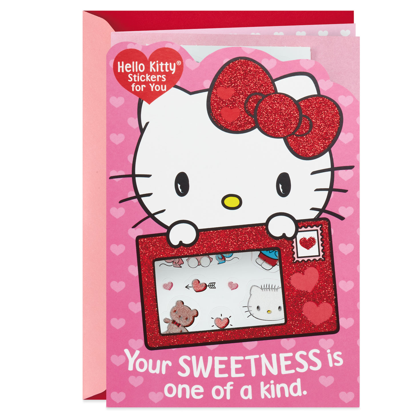 hello kitty valentines day card with stickers vaentine day cards